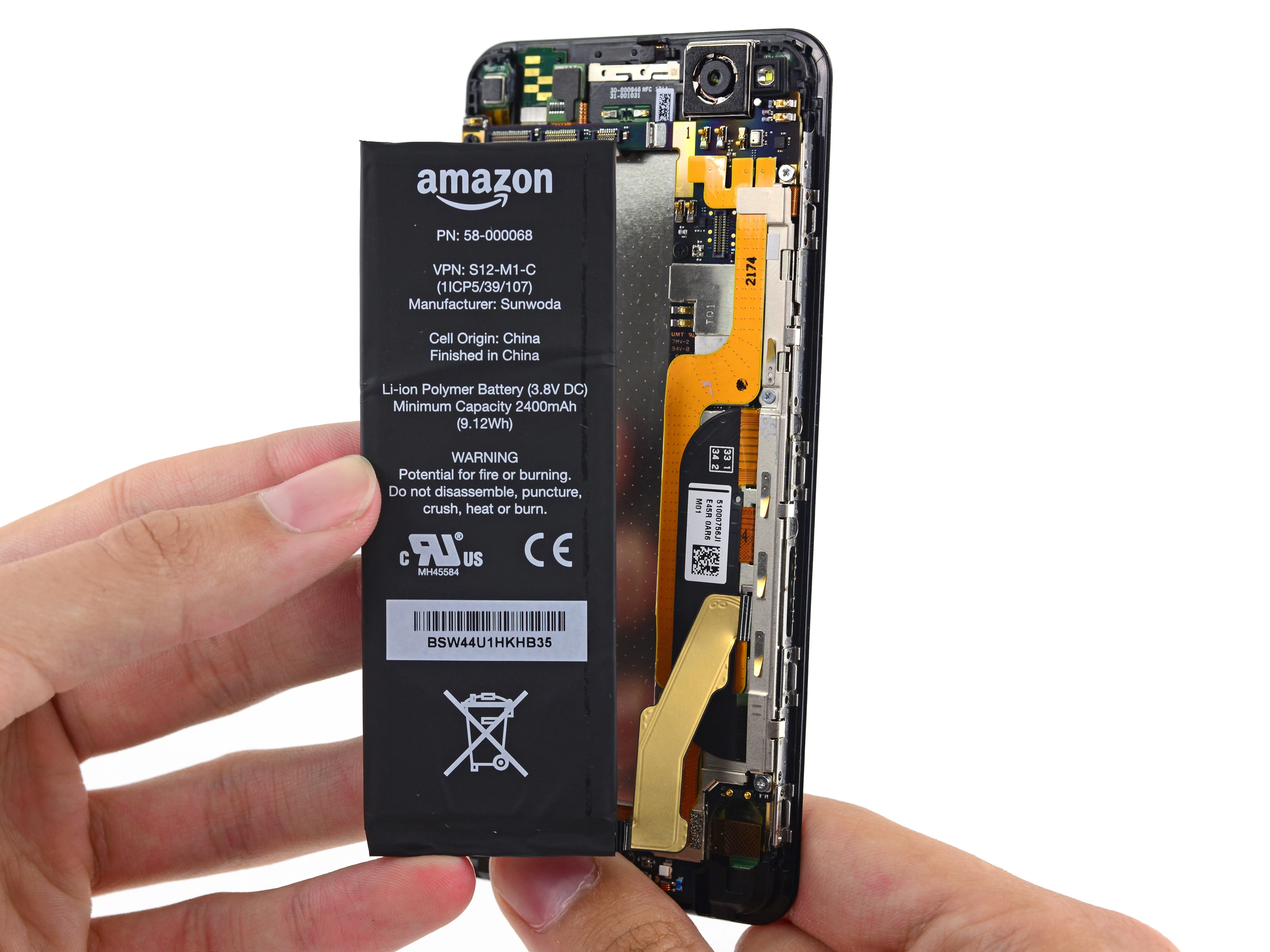 Разборка Amazon Fire Phone: шаг 7, изображение 1 из 3