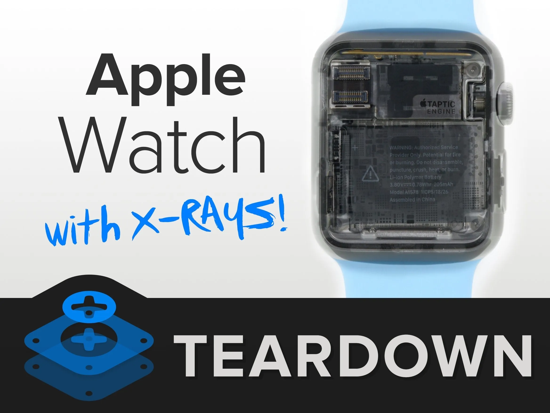 Разборка Apple Watch X-ray