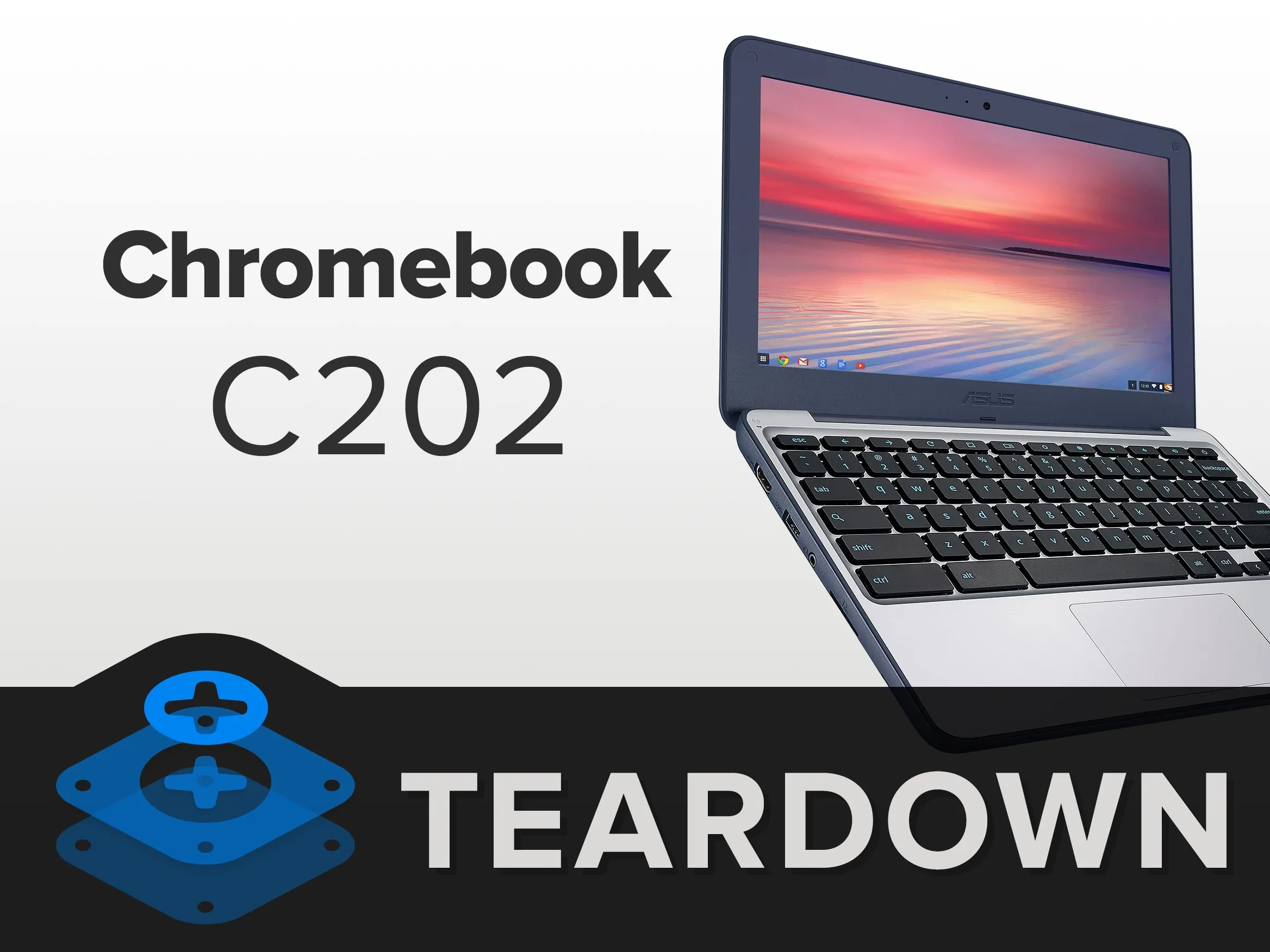 Asus Chromebook C202 Teardown, Asus Chromebook C202 Teardown: шаг 1, изображение 1 из 2