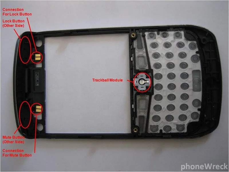 Разборка BlackBerry Curve 8900: шаг 4, изображение 2 из 2