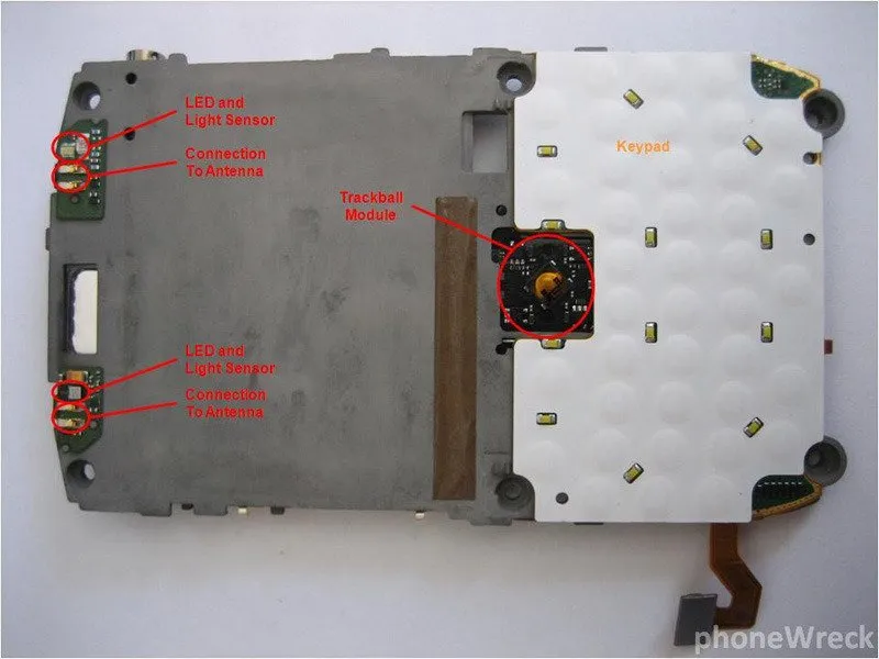 Разборка BlackBerry Curve 8900: шаг 5, изображение 2 из 2
