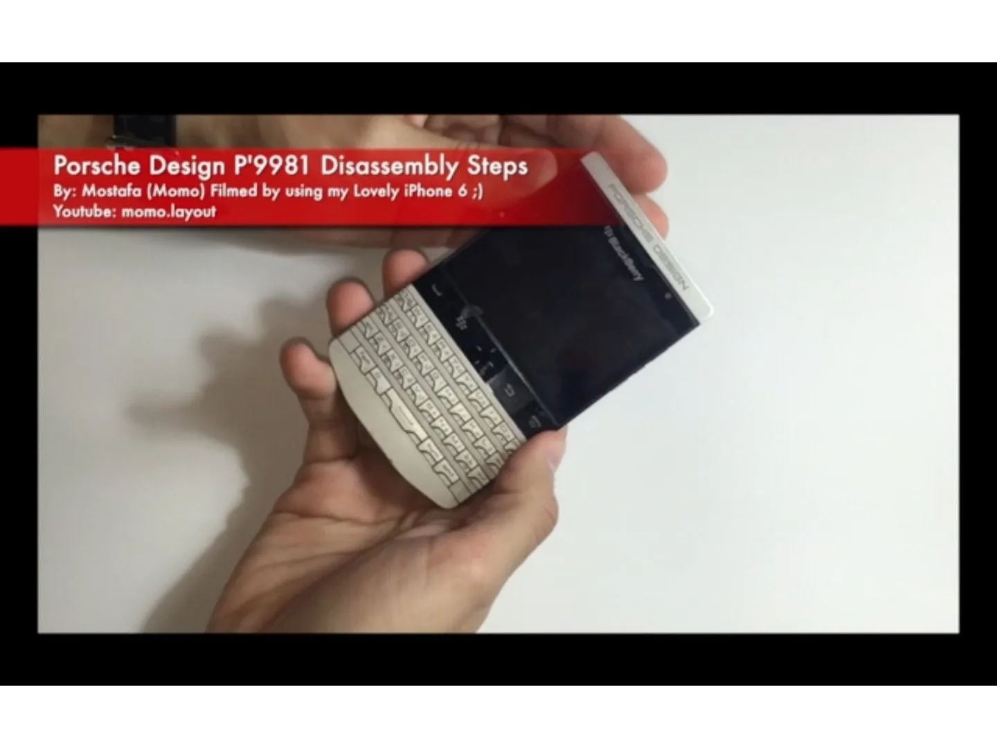 Разборка BlackBerry porsche design P'9981