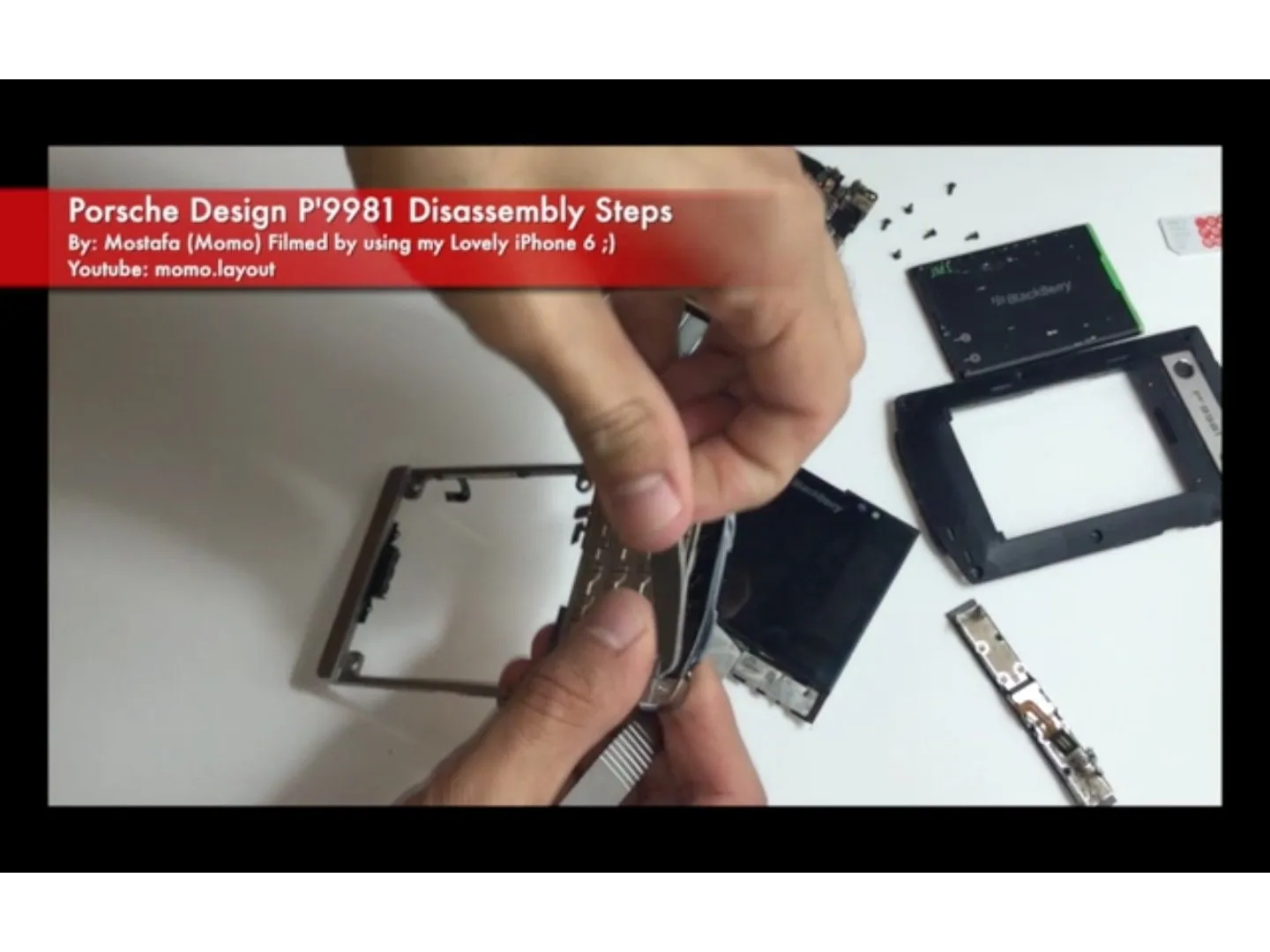 BlackBerry porsche design P'9981 Teardown: step 12, image 1 of 3