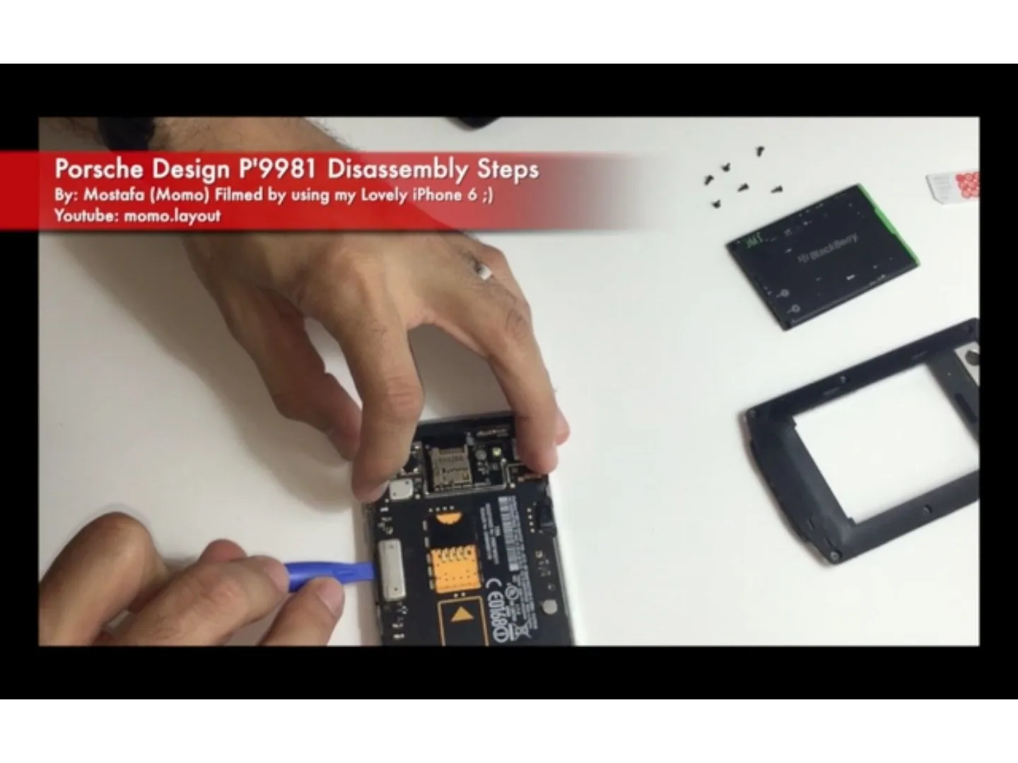 BlackBerry porsche design P'9981 Teardown: step 5, image 1 of 3