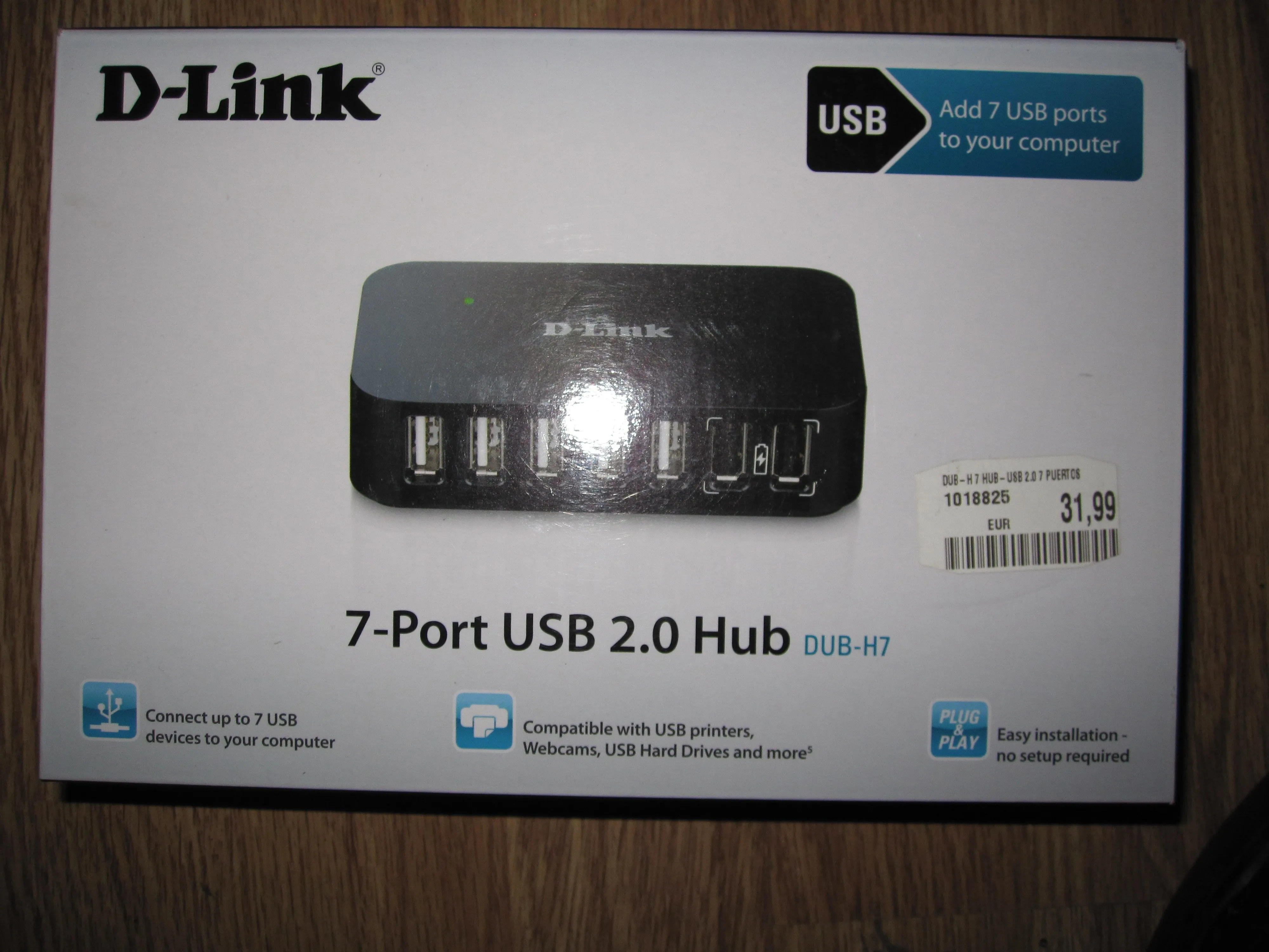 Разборка D-Link 7-Port USB 2.0 HUB