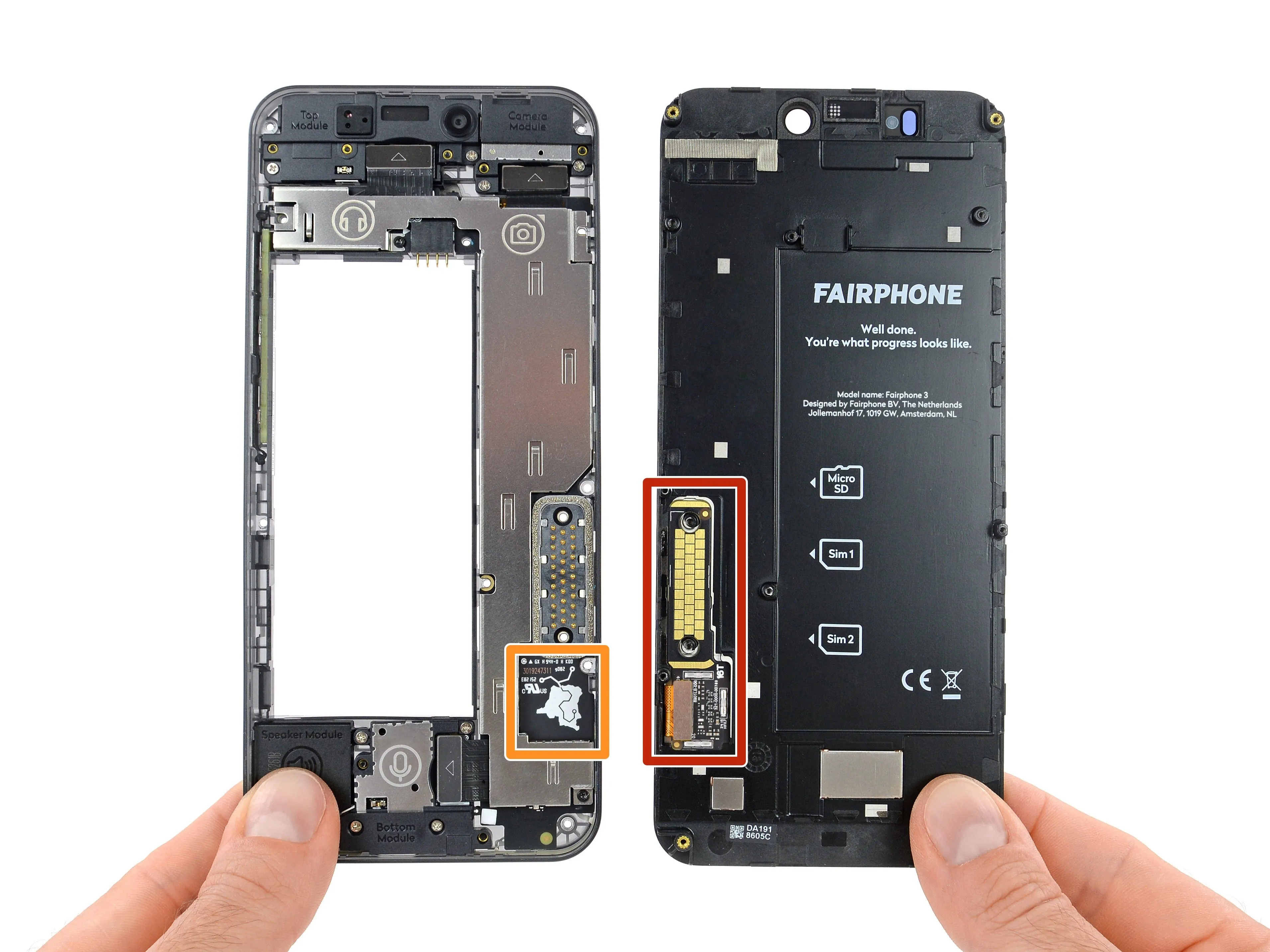 Разборка Fairphone 3: шаг 5, изображение 3 из 3