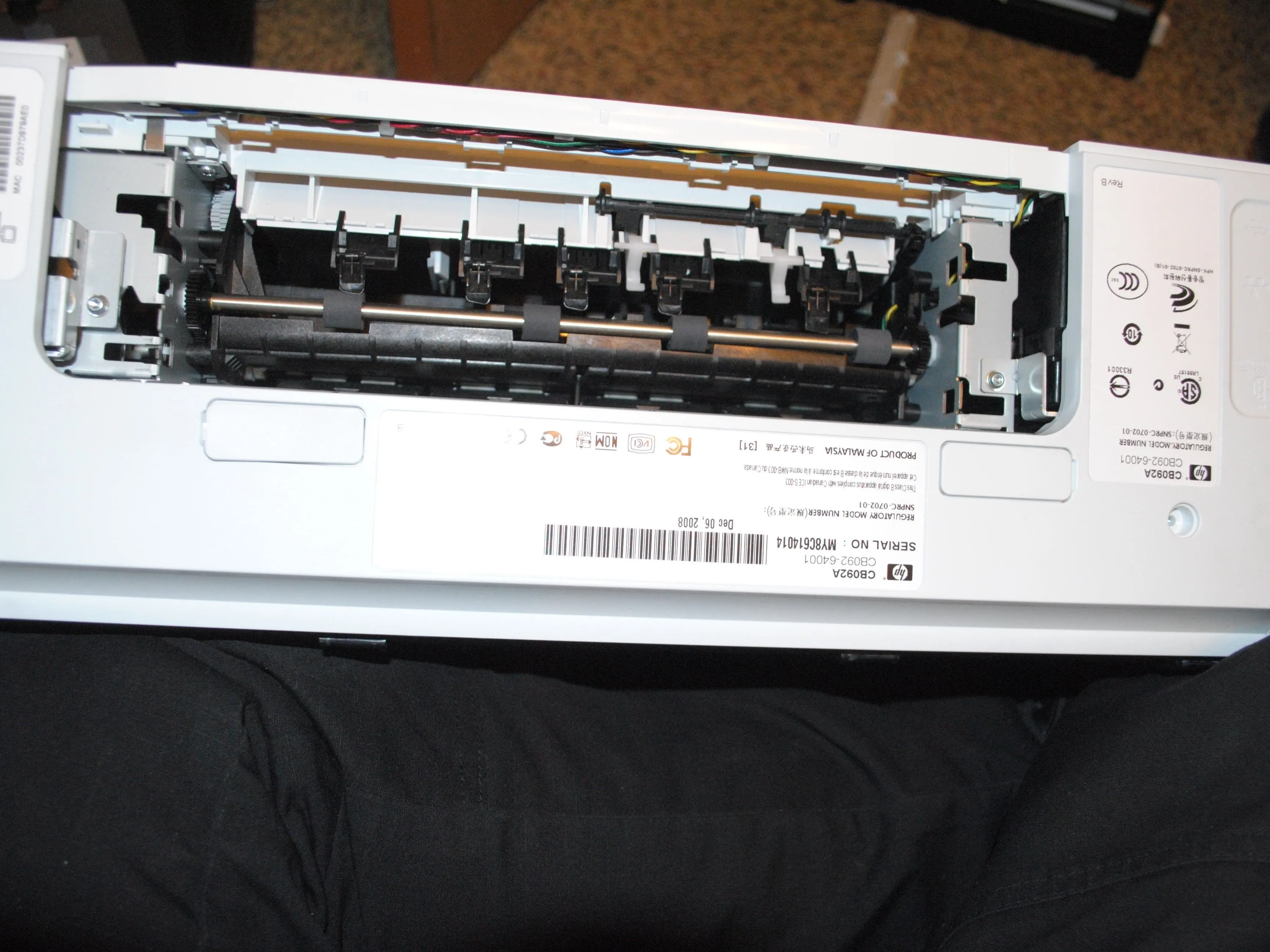 Разборка HP OfficeJet Pro 8000: шаг 8, изображение 2 из 3