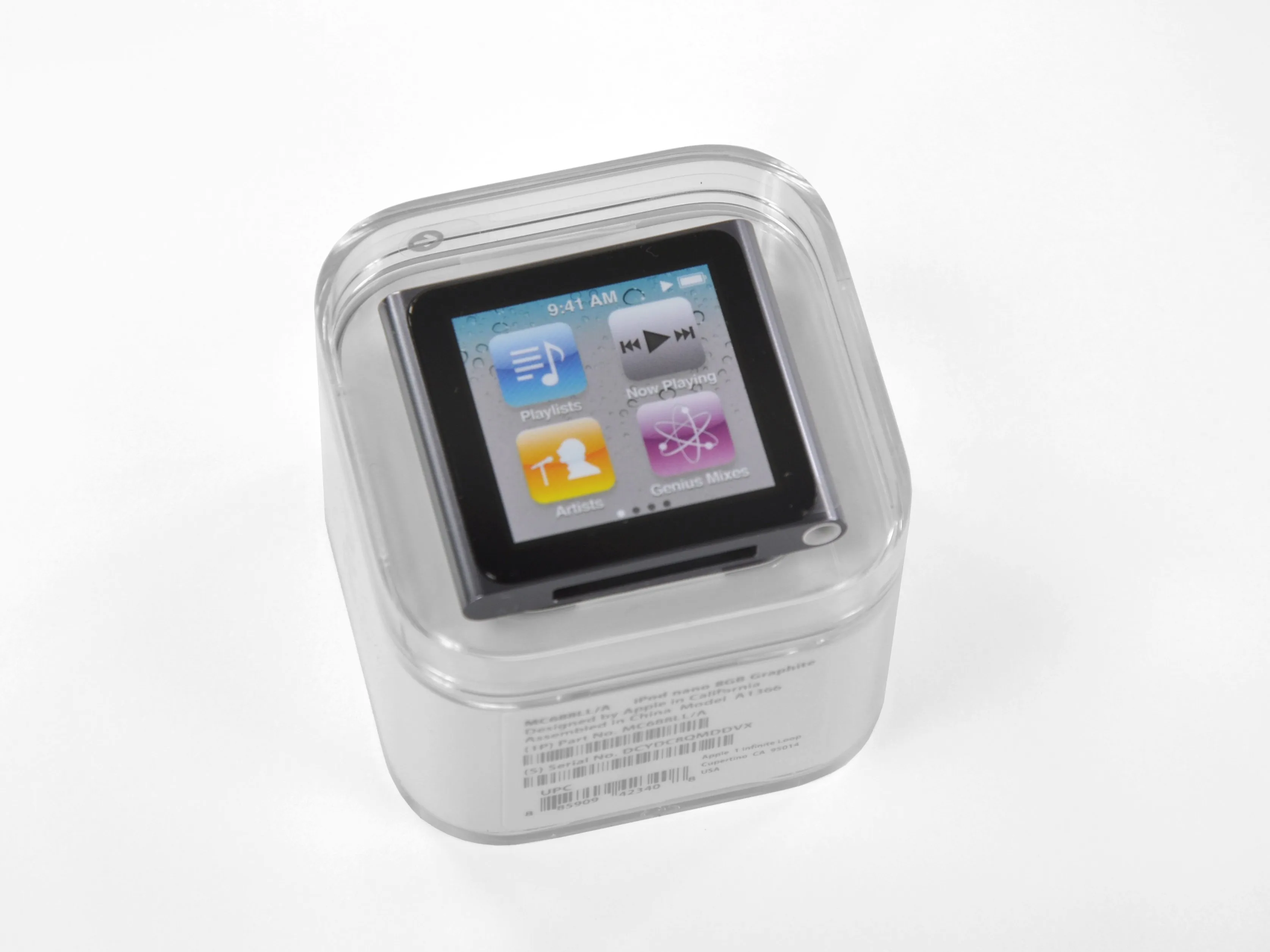 Разборка iPod Nano 6-го поколения, разборка iPod Nano 6-го поколения: шаг 1, изображение 1 из 3