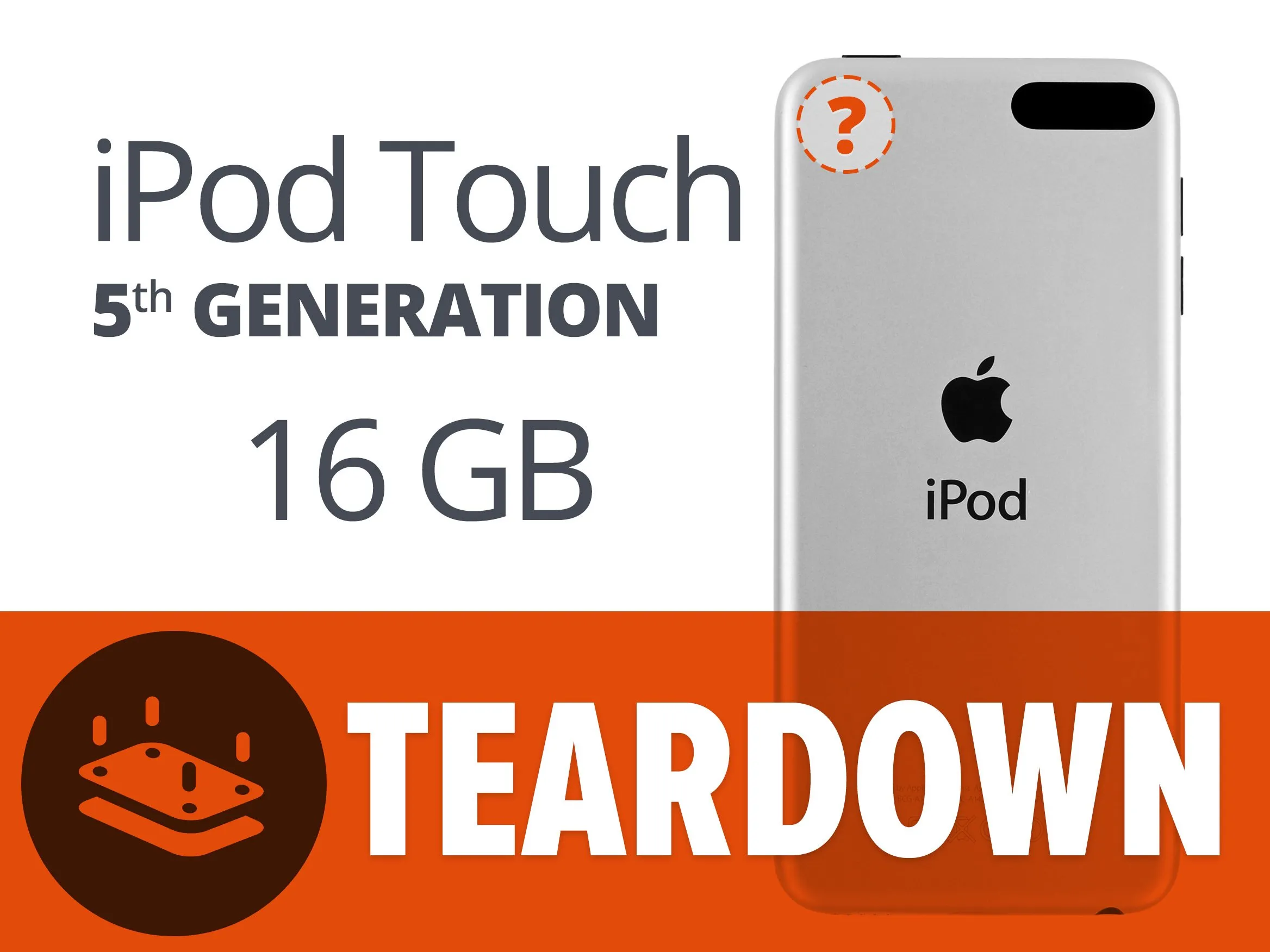 Разбор iPod Touch 5th Generation 16 GB, разбор iPod Touch 5th Generation 16 GB: шаг 1, изображение 1 из 2