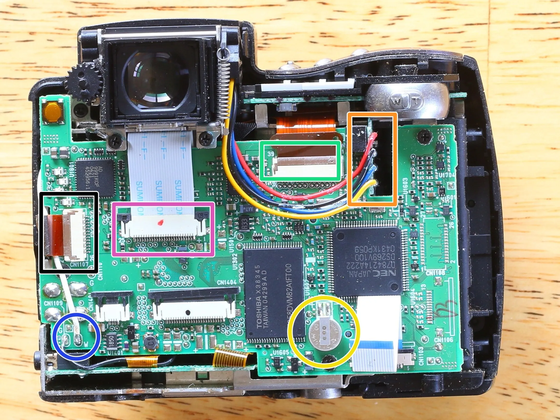 Kodak EasyShare DX7590 Teardown, обзор главной платы: шаг 6, изображение 1 из 1