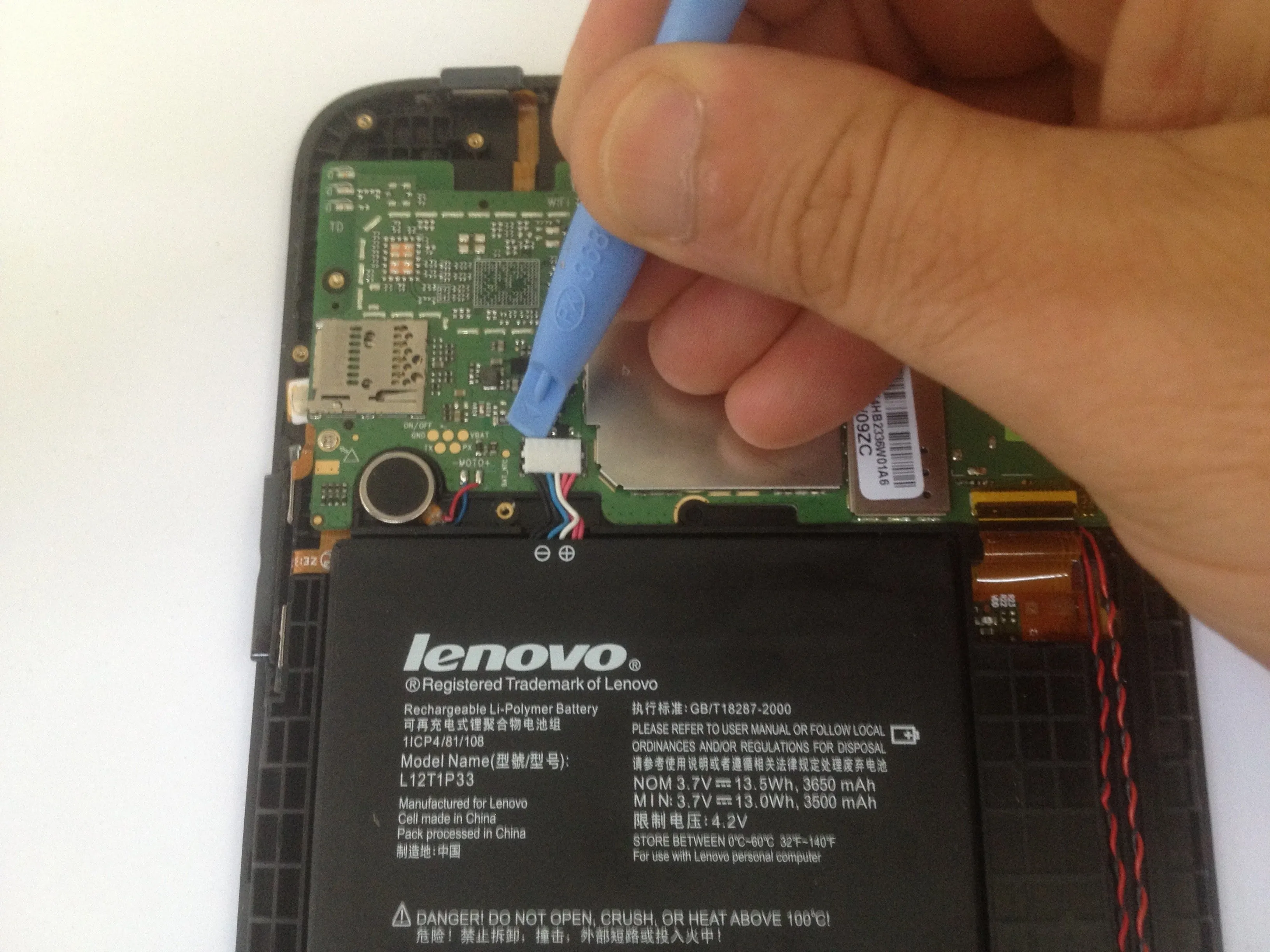 Lenovo Ideatab A1000 Teardown / Разборка / Разборка: шаг 2, изображение 3 из 3