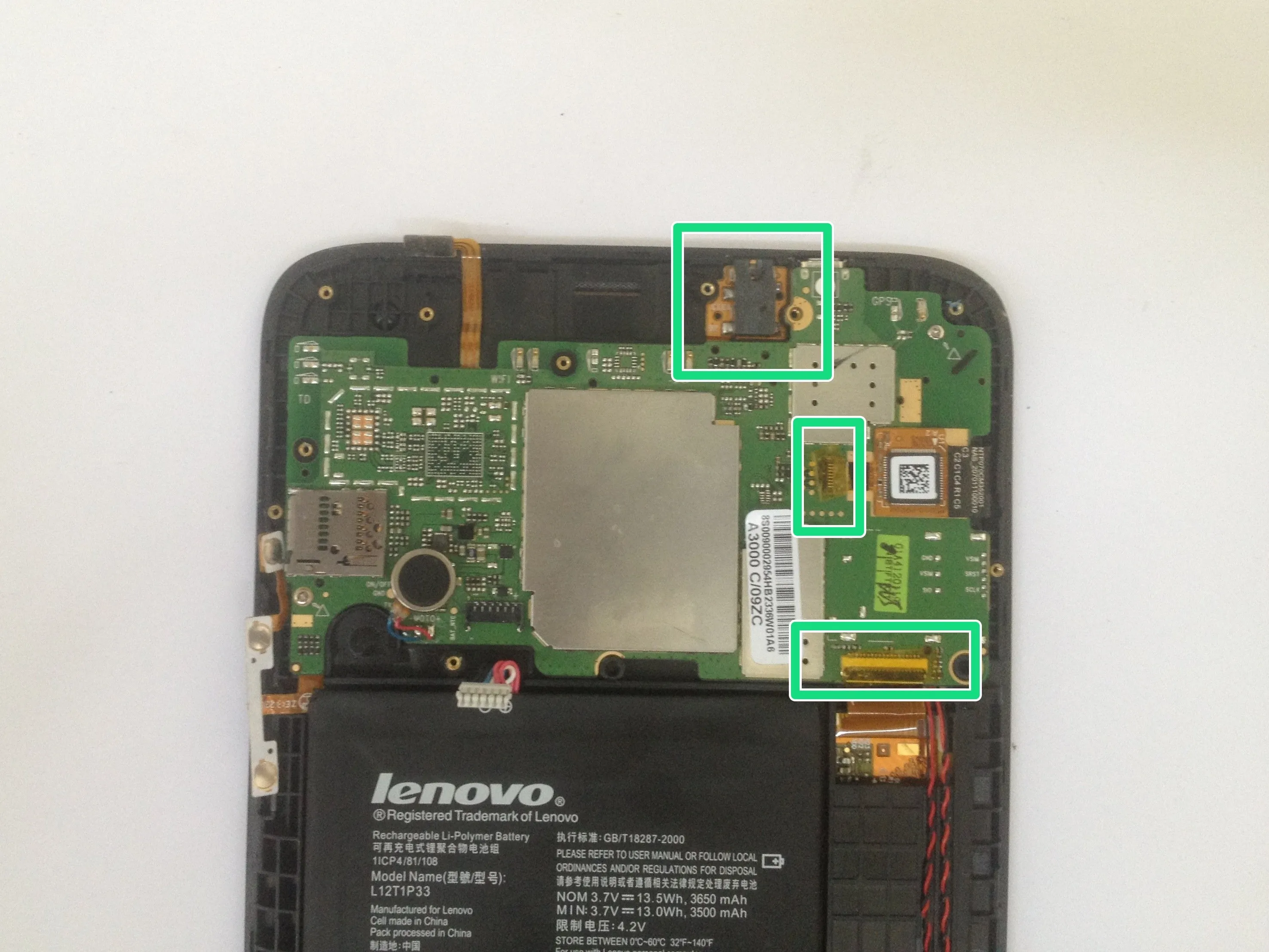 Lenovo Ideatab A1000 Teardown / Разборка / Разборка: шаг 3, изображение 2 из 3