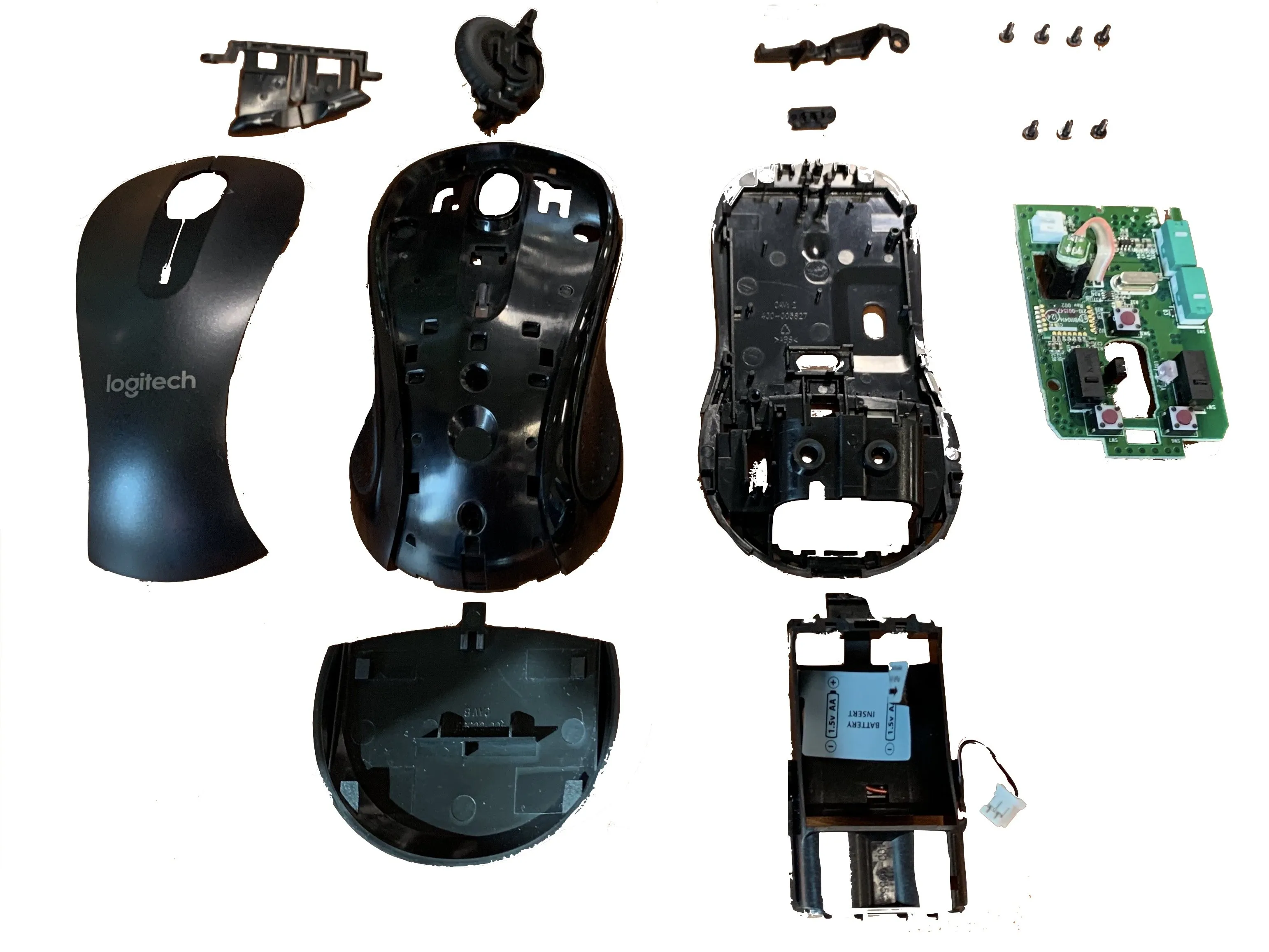 Logitech M150 Mouse Teardown, разборка завершена: шаг 10, изображение 1 из 1