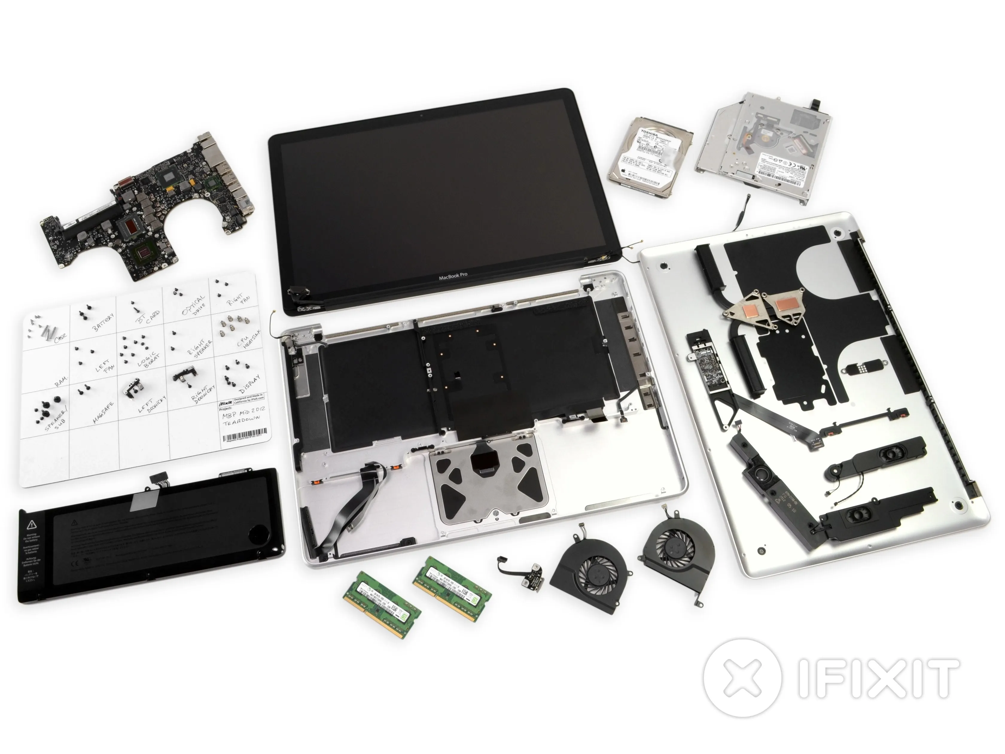 Разборка MacBook Pro 15" Unibody Mid 2012