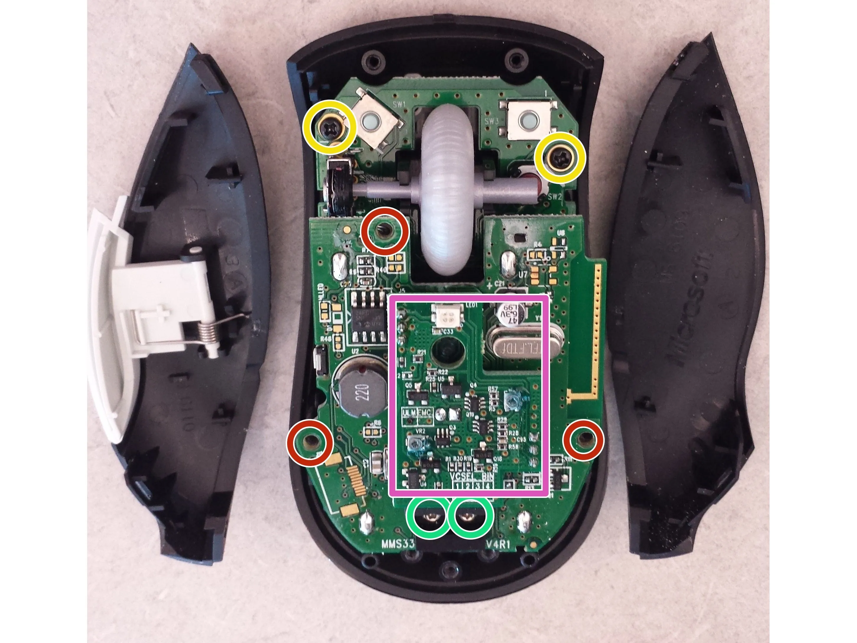 Microsoft Bluetooth Notebook Mouse 5000 Teardown, Удаление крыльев: шаг 5, изображение 1 из 1