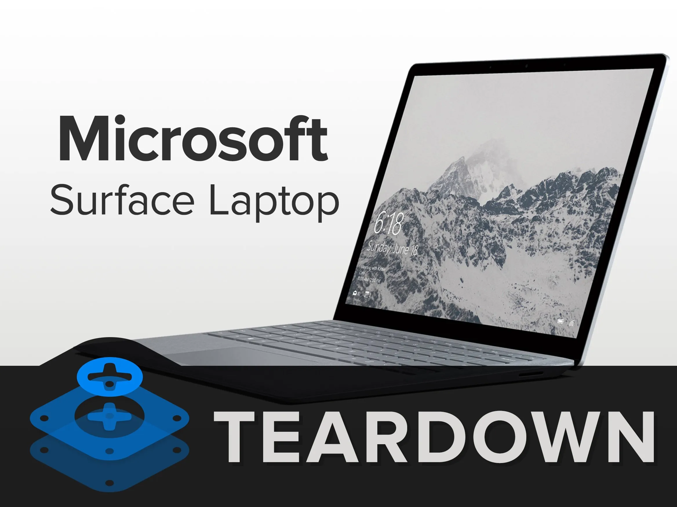 Microsoft Surface Laptop Teardown, Microsoft Surface Laptop Teardown: шаг 1, изображение 1 из 2