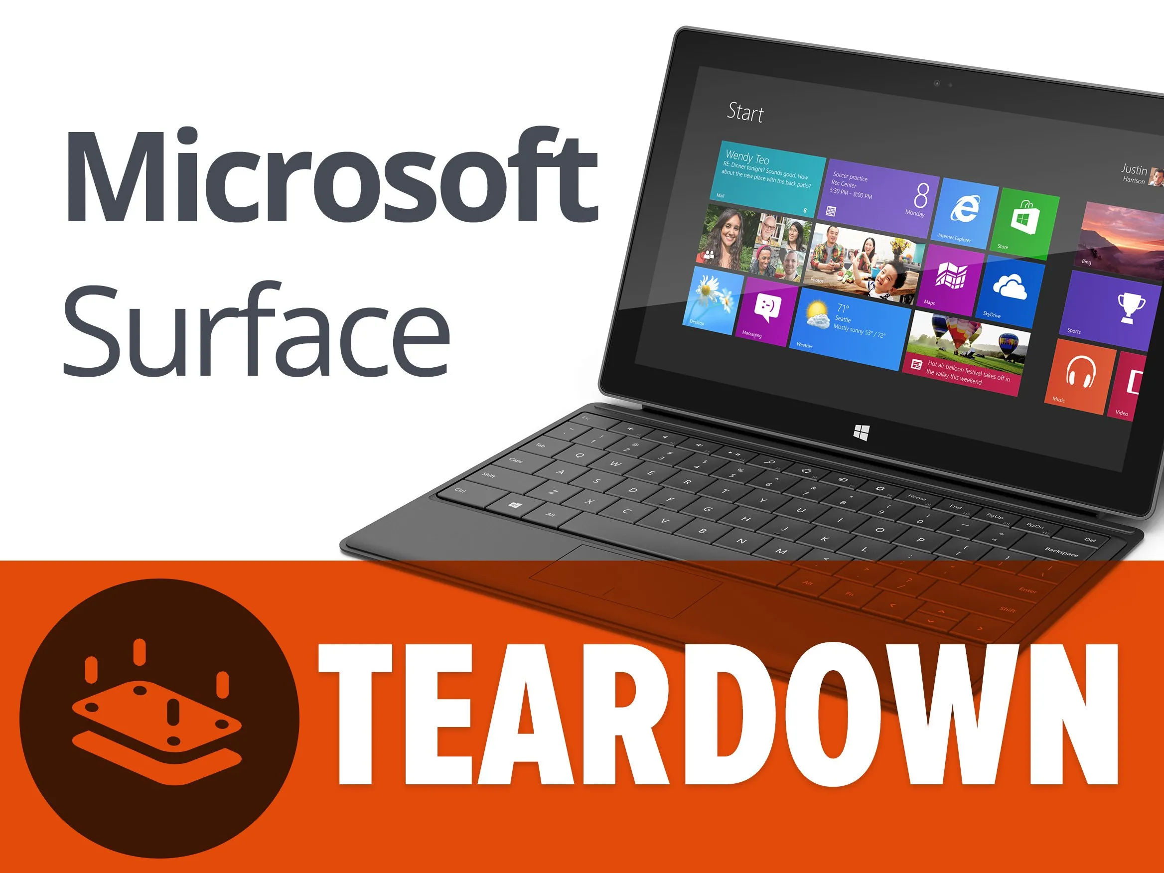 Microsoft Surface Teardown, Microsoft Surface Teardown: шаг 1, изображение 1 из 2