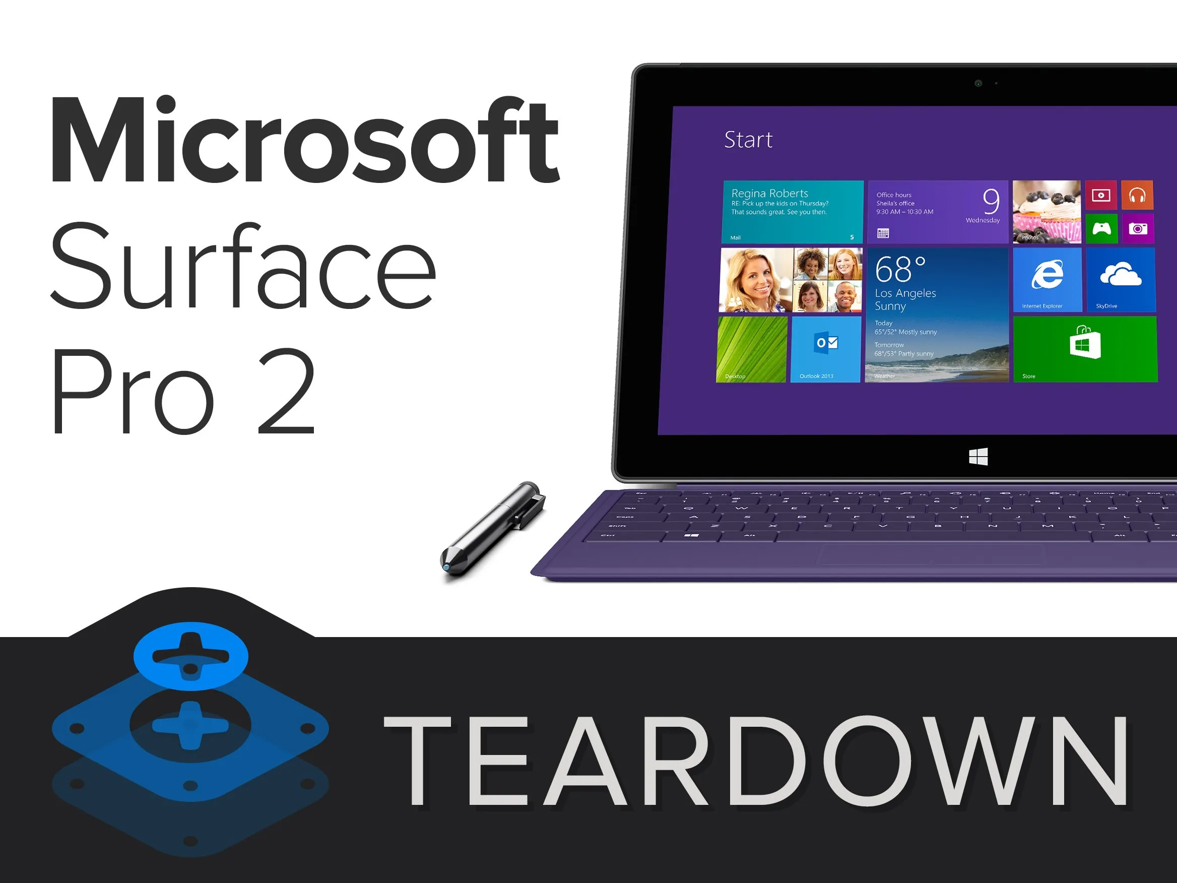 Microsoft Surface Pro 2 Teardown, Microsoft Surface Pro 2 Teardown: шаг 1, изображение 1 из 2