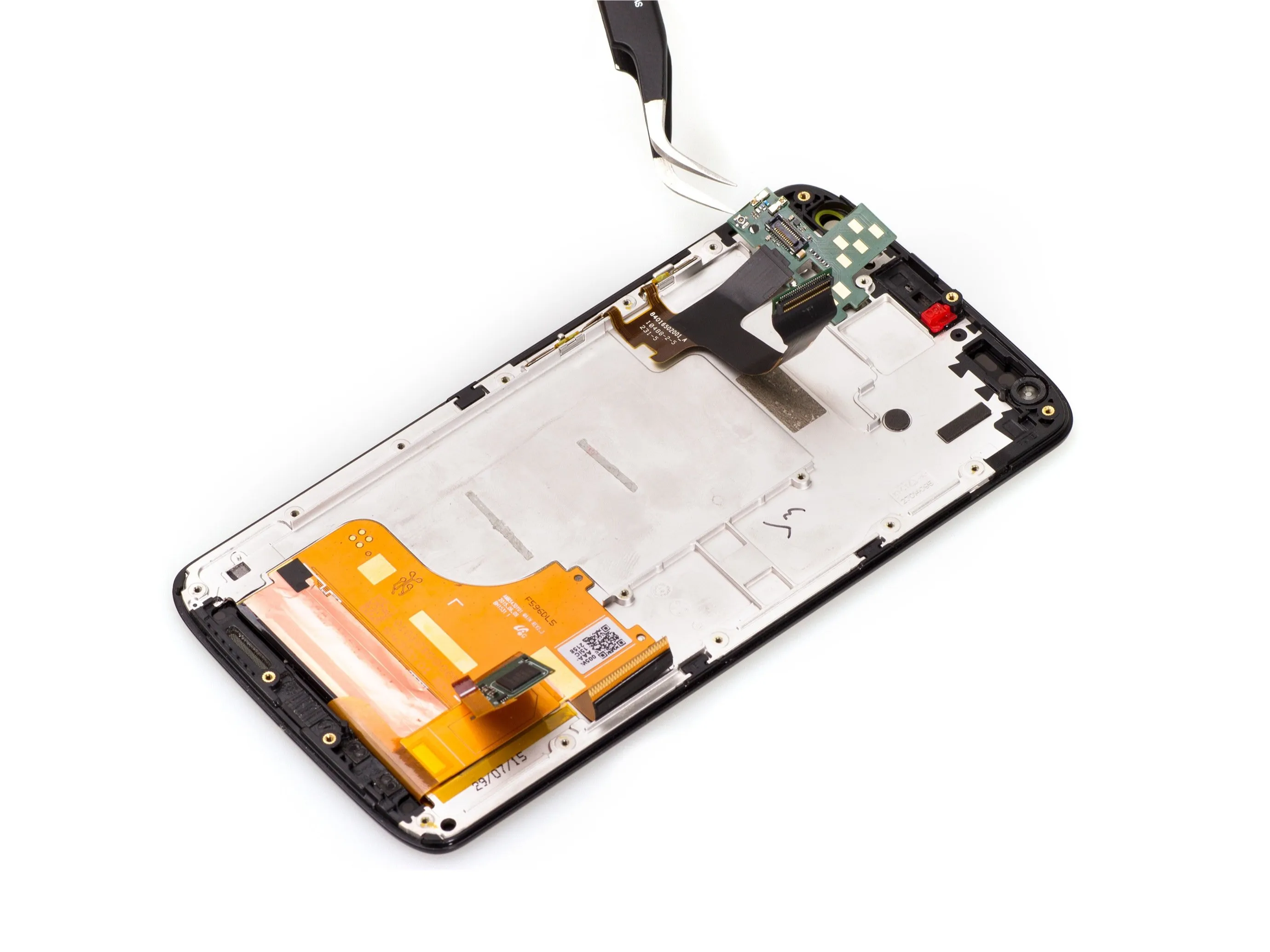 Motorola Moto X Force Teardown, снятие боковой кнопки.: шаг 23, изображение 1 из 3