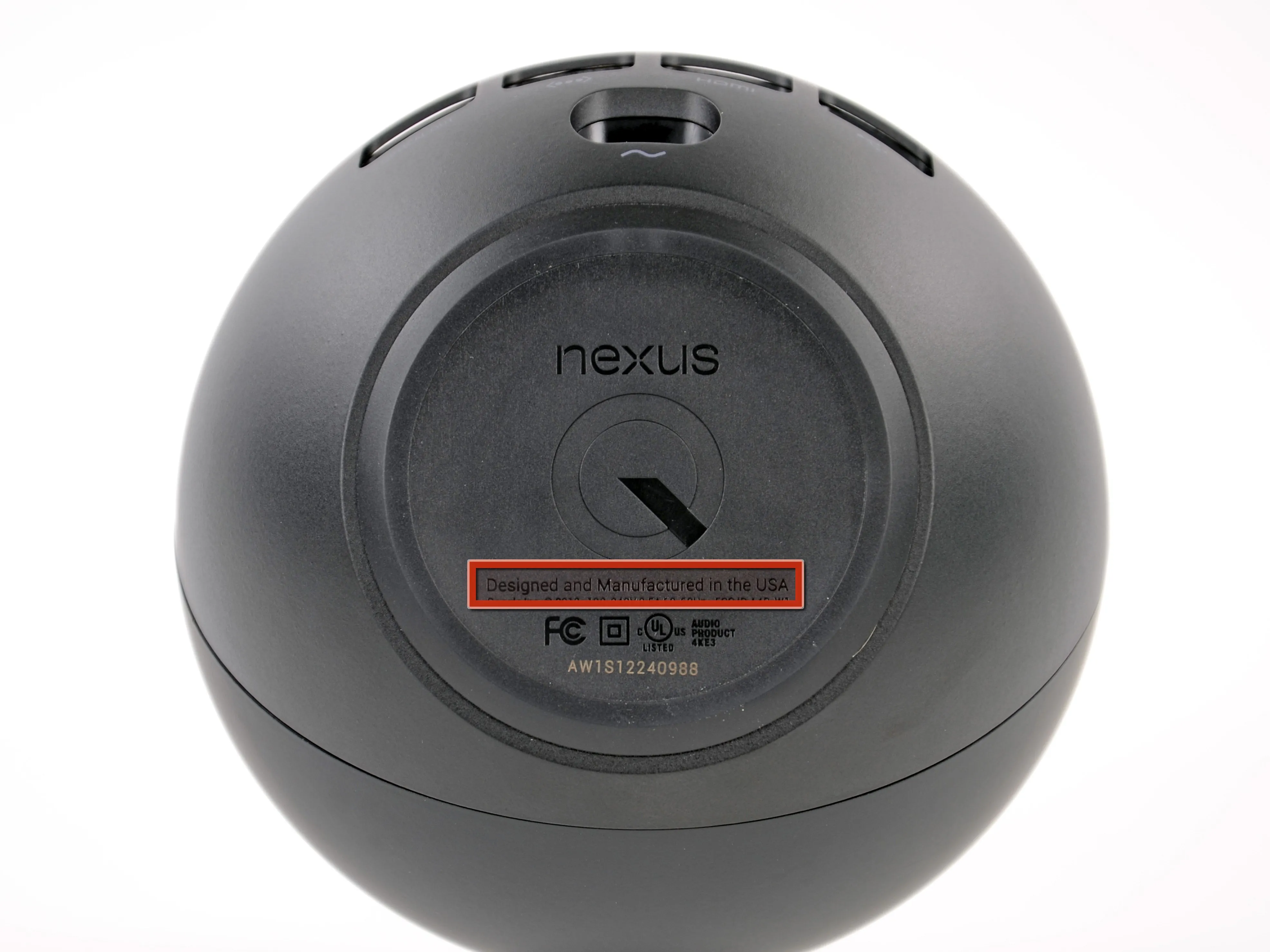 Разборка Nexus Q: шаг 2, изображение 2 из 2