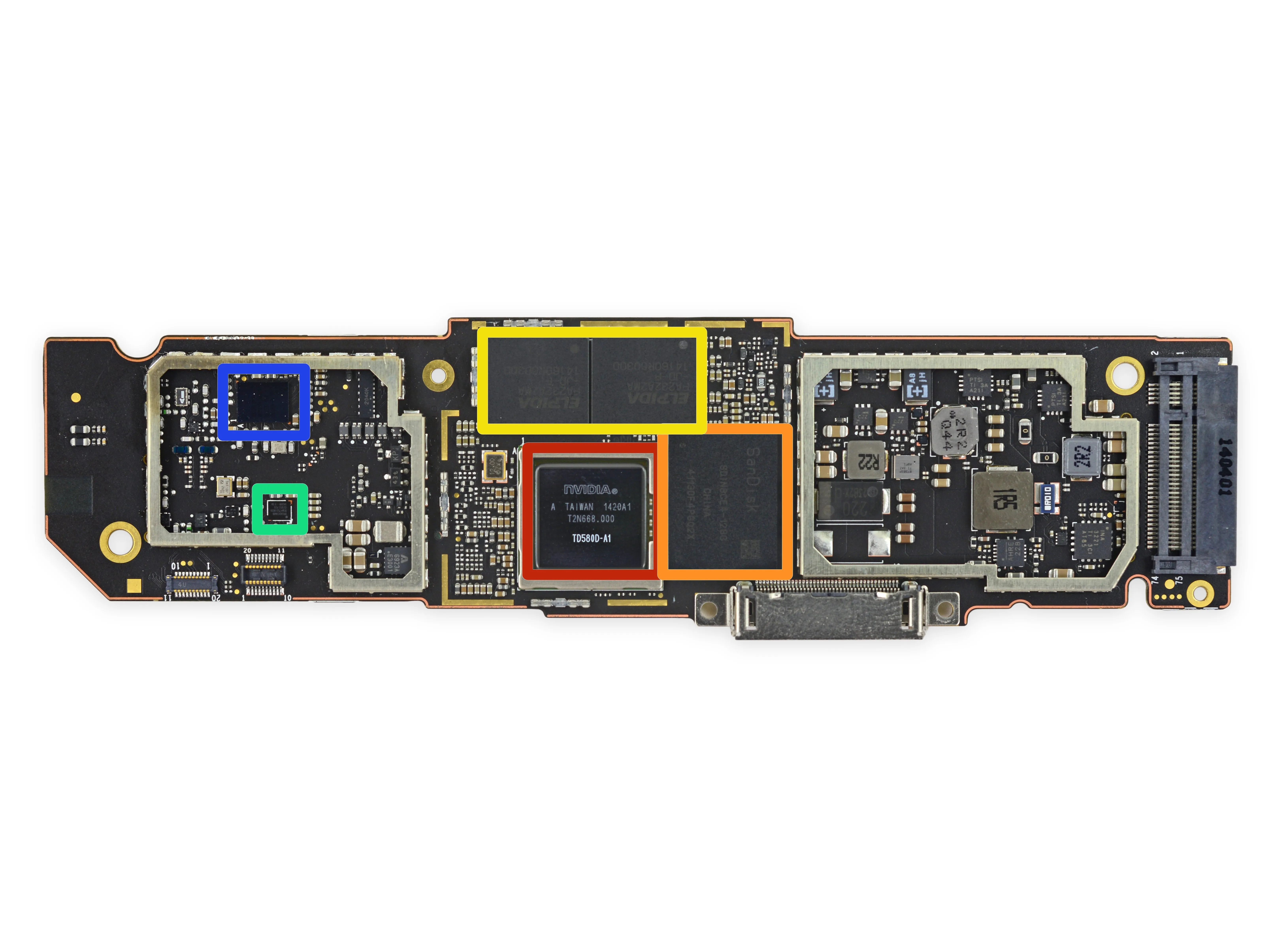 Разборка планшета Project Tango: шаг 14, изображение 1 из 2