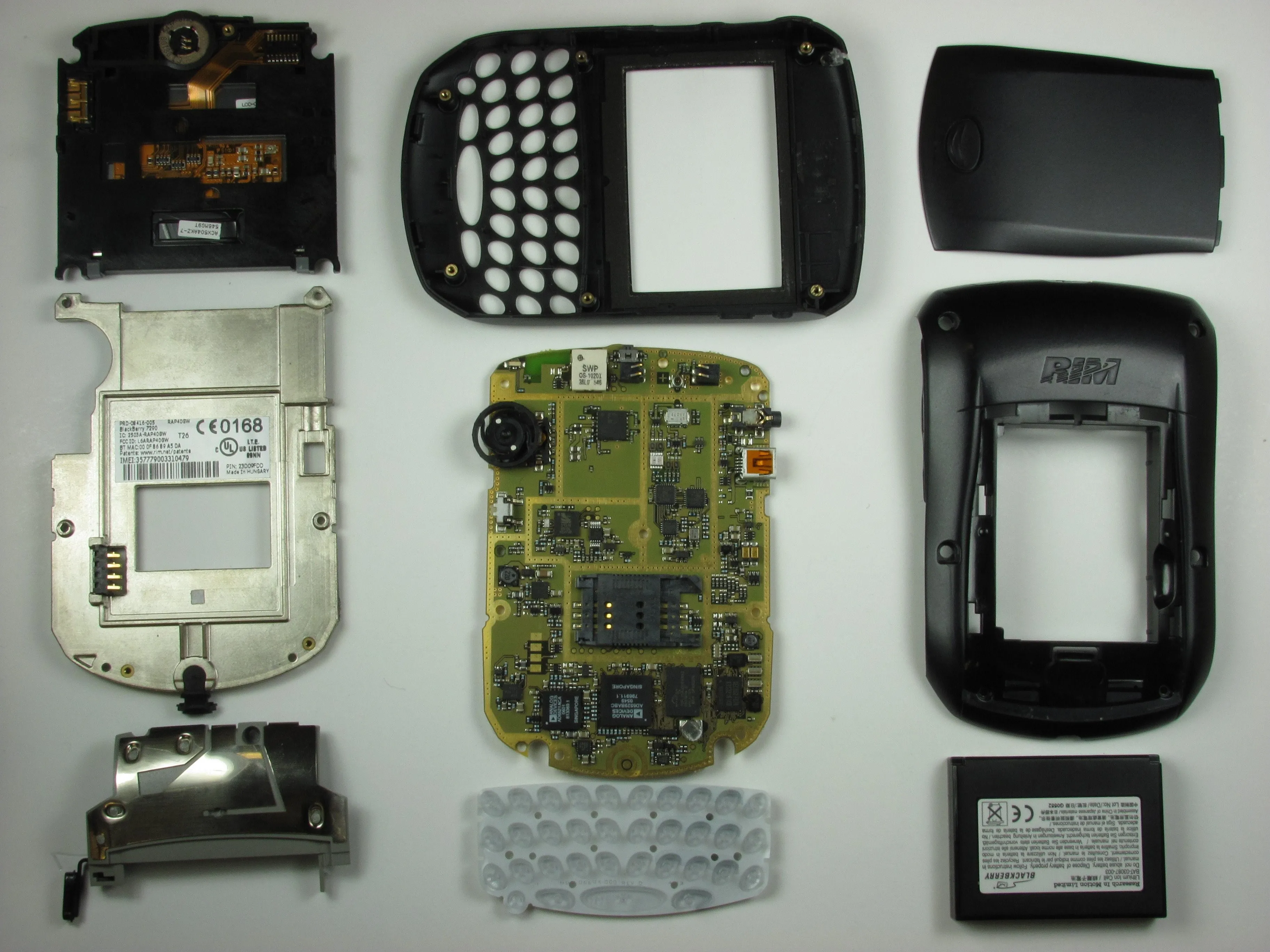 Разборка RIM Blackberry 7290