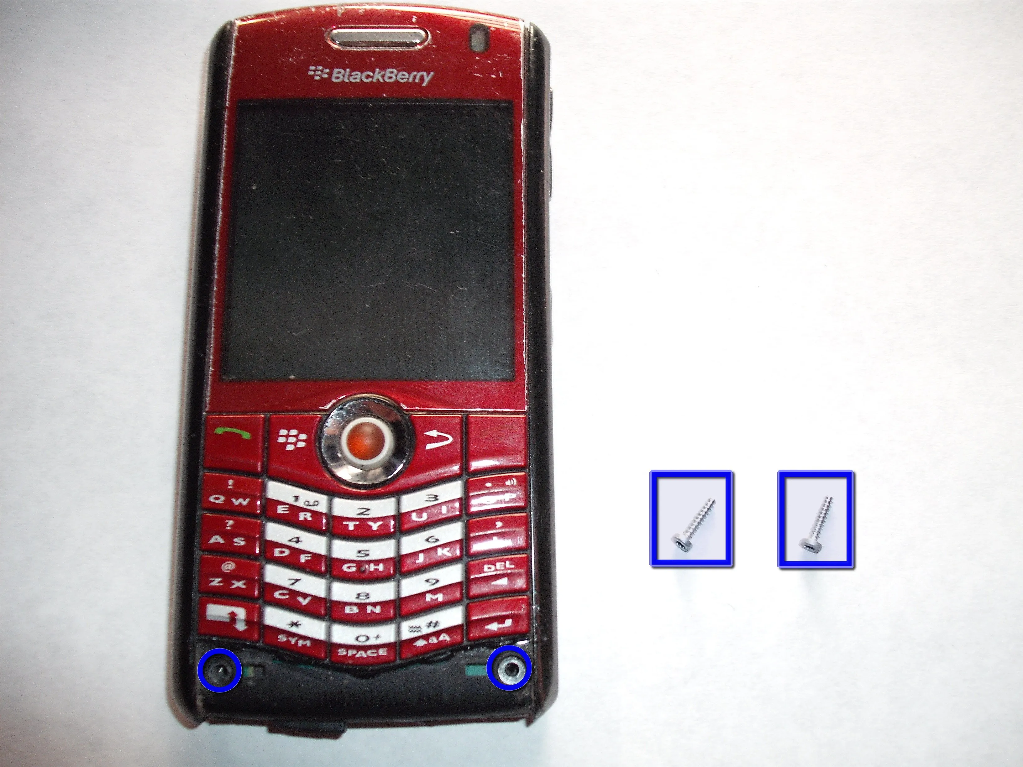 Разбор RIM Blackberry Pearl 8130: шаг 7, изображение 1 из 3