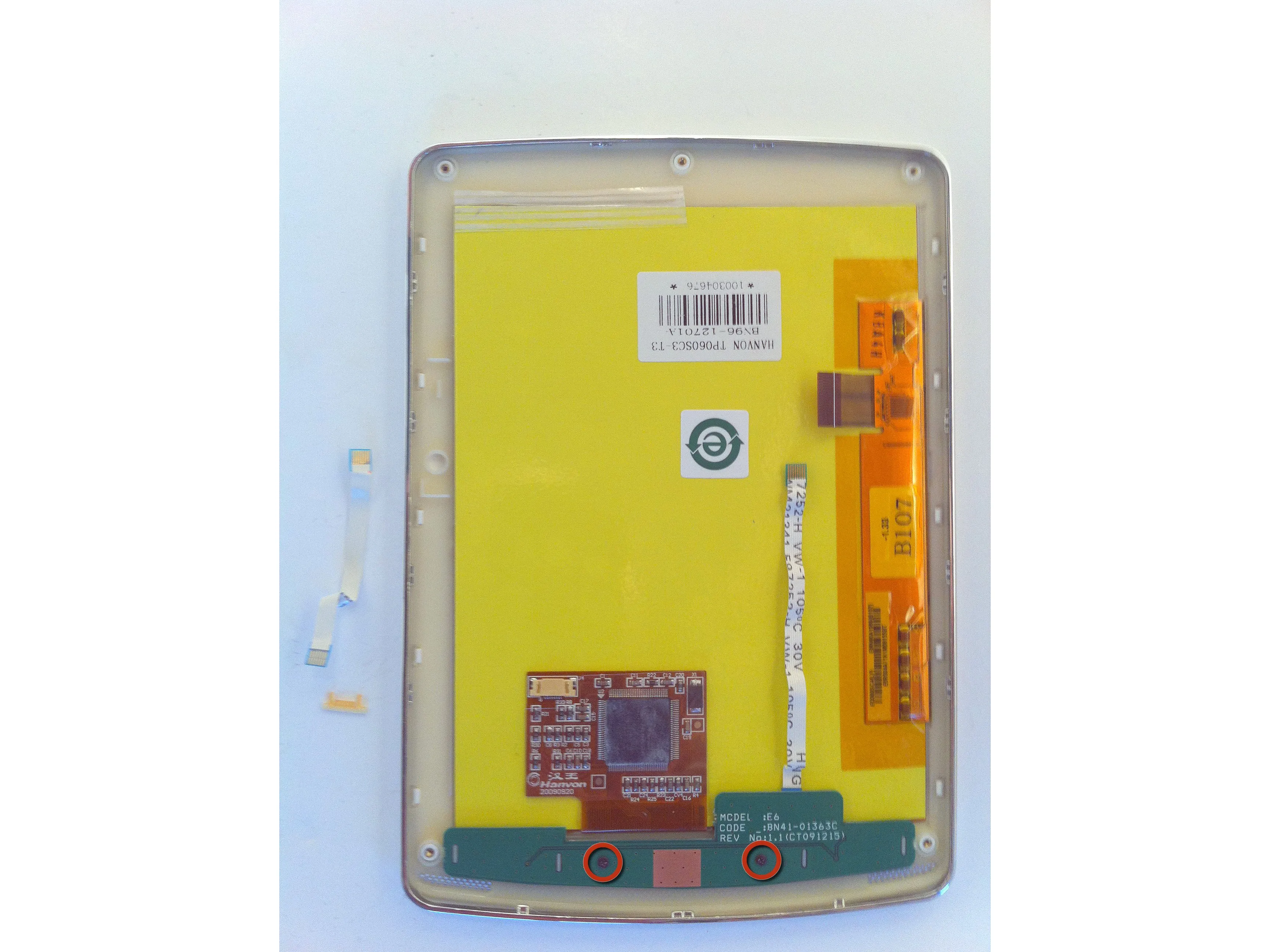 Samsung E60 eReader Teardown, 