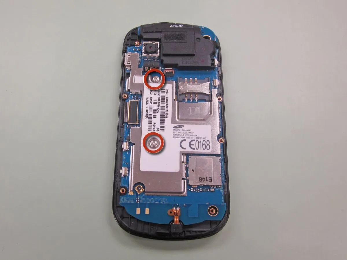 Разбор Samsung Evergreen SGH-A667: шаг 5, изображение 2 из 2