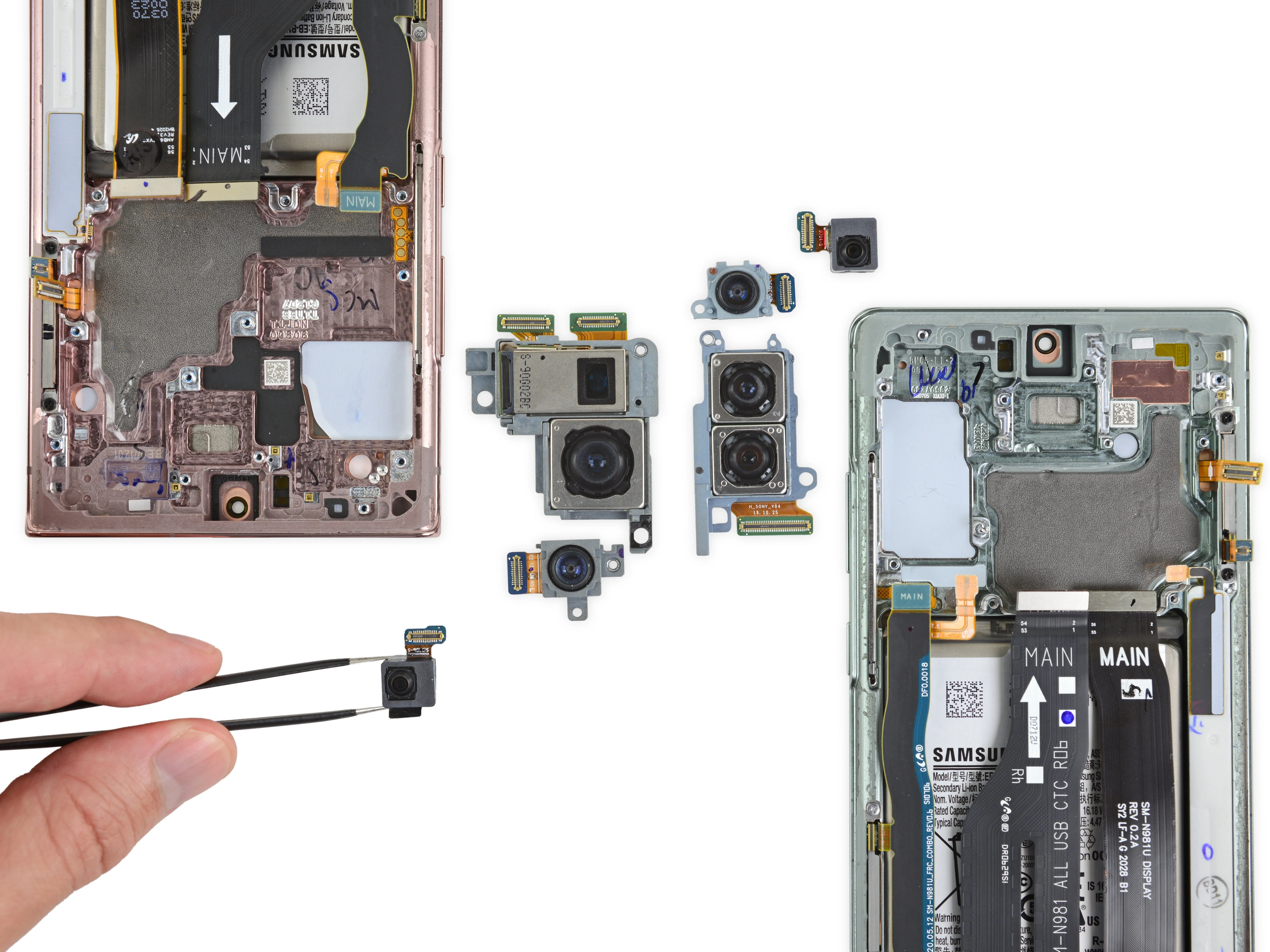 Samsung Galaxy Note 20 и Note 20 Ultra Teardown: шаг 6, изображение 2 из 3