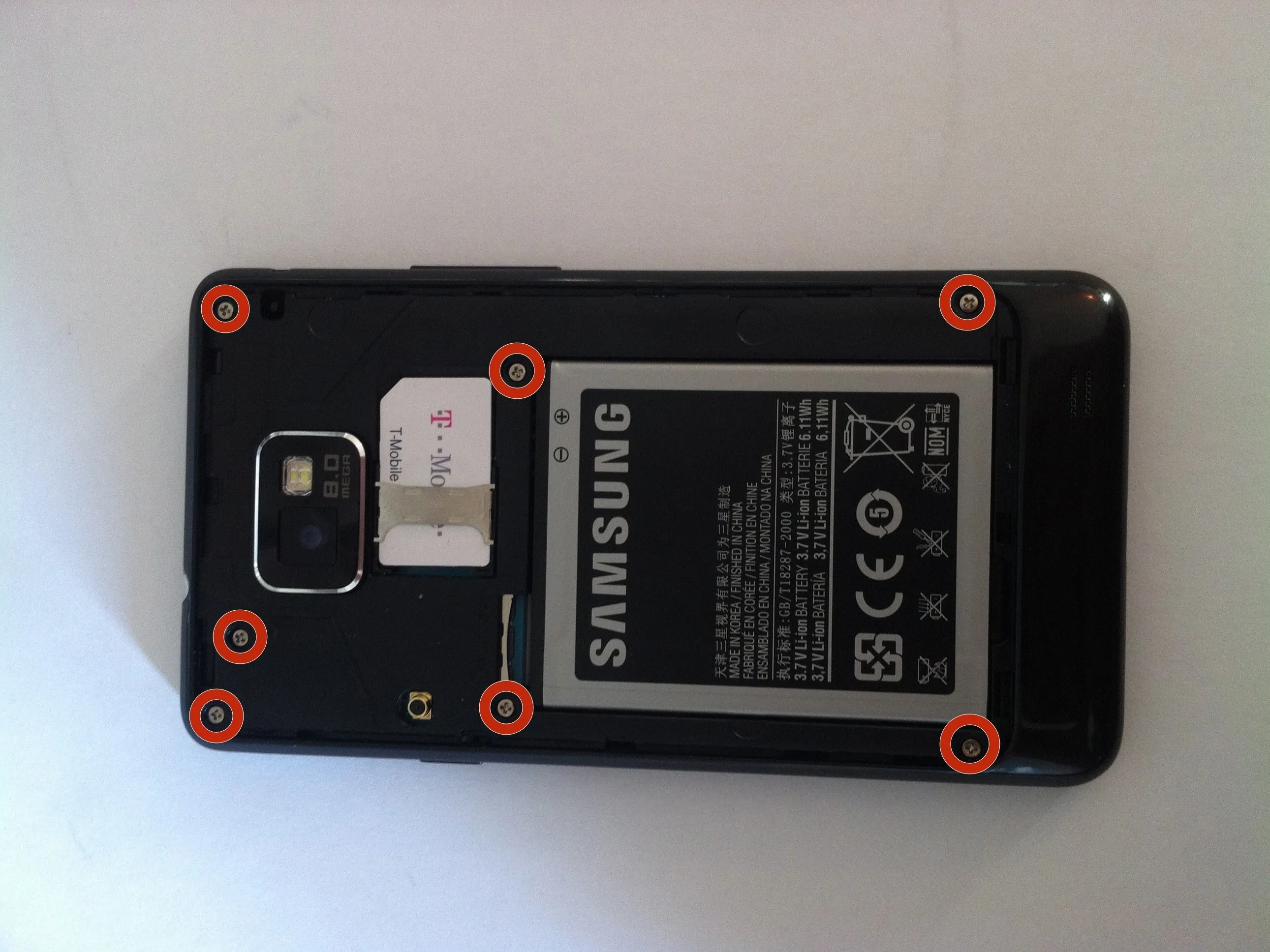 Samsung Galaxy S II Teardown: шаг 3, изображение 1 из 1