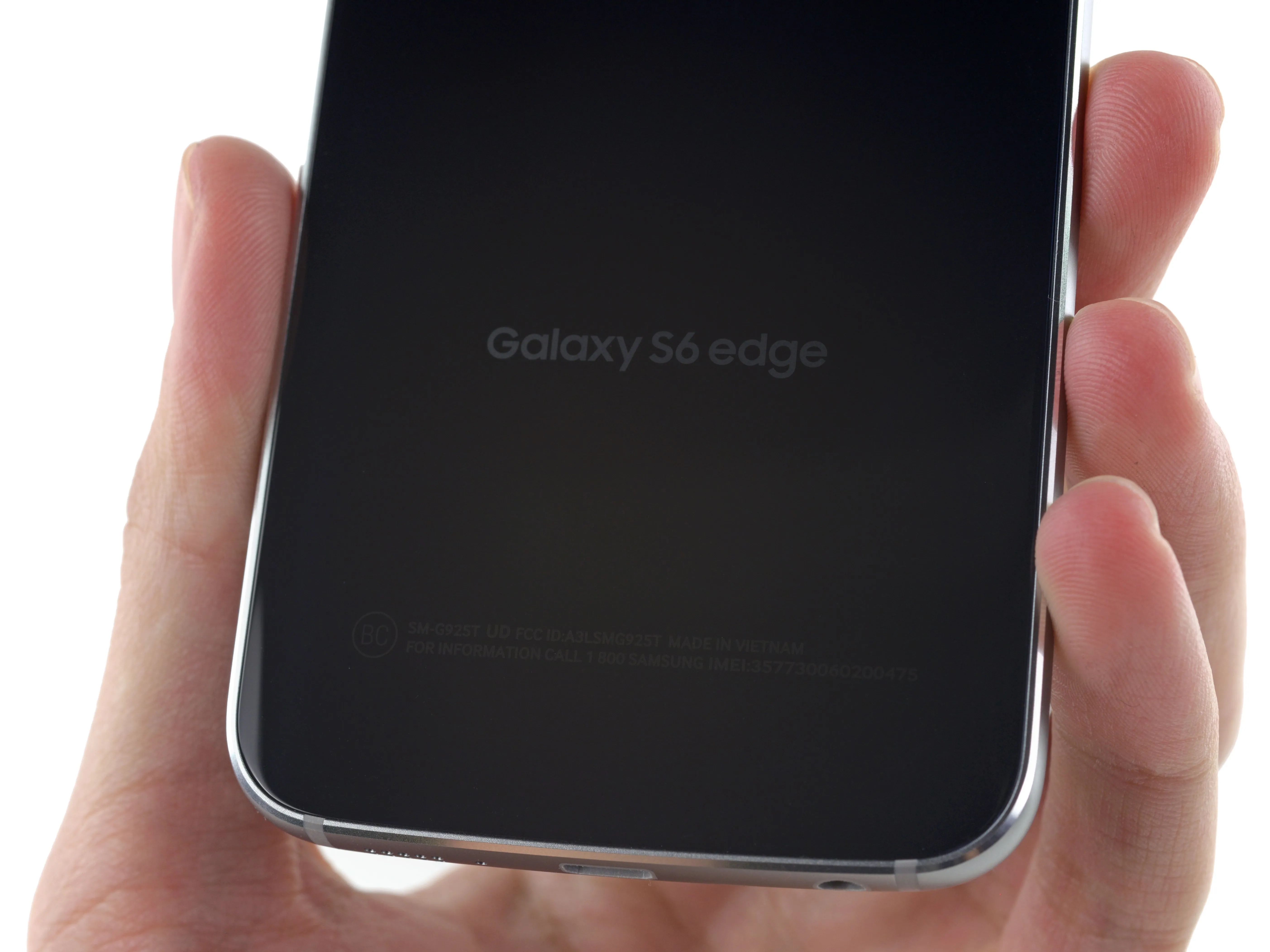 Разбор Samsung Galaxy S6 Edge: шаг 4, изображение 1 из 3