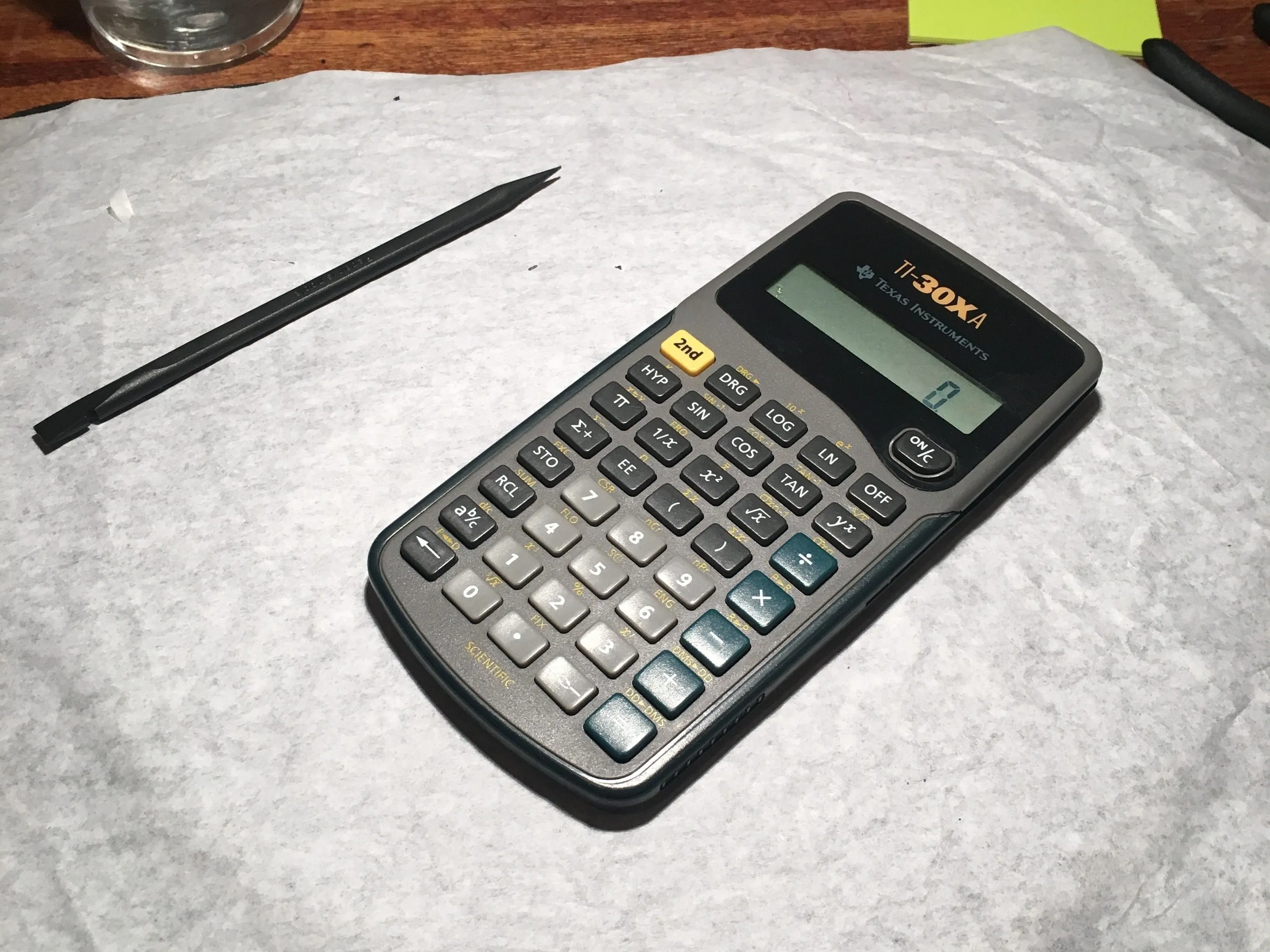 Разборка Texas Instruments TI-30Xa