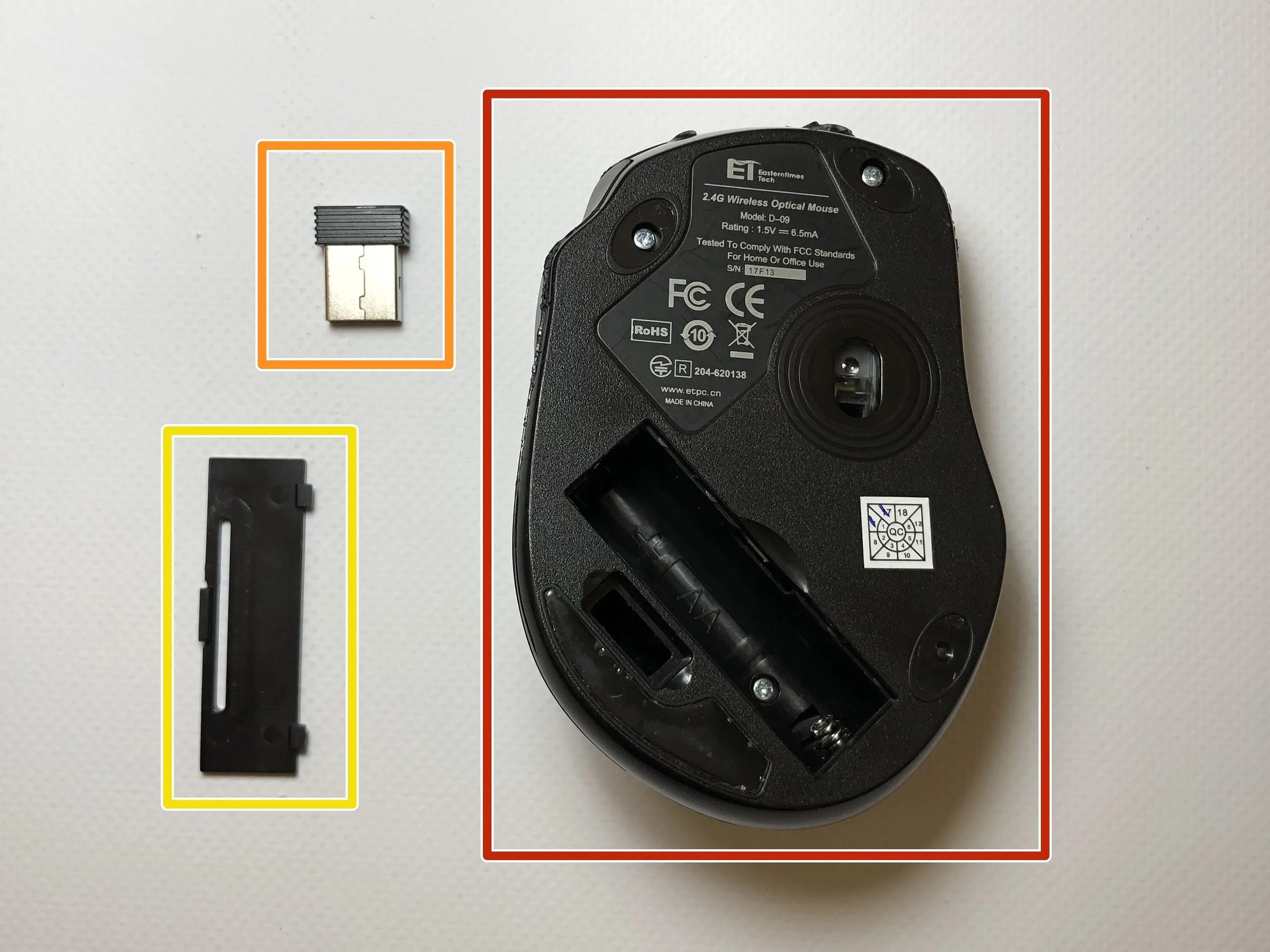 Разбор беспроводной мыши VicTsing MM057 2.4G: шаг 2, изображение 1 из 1