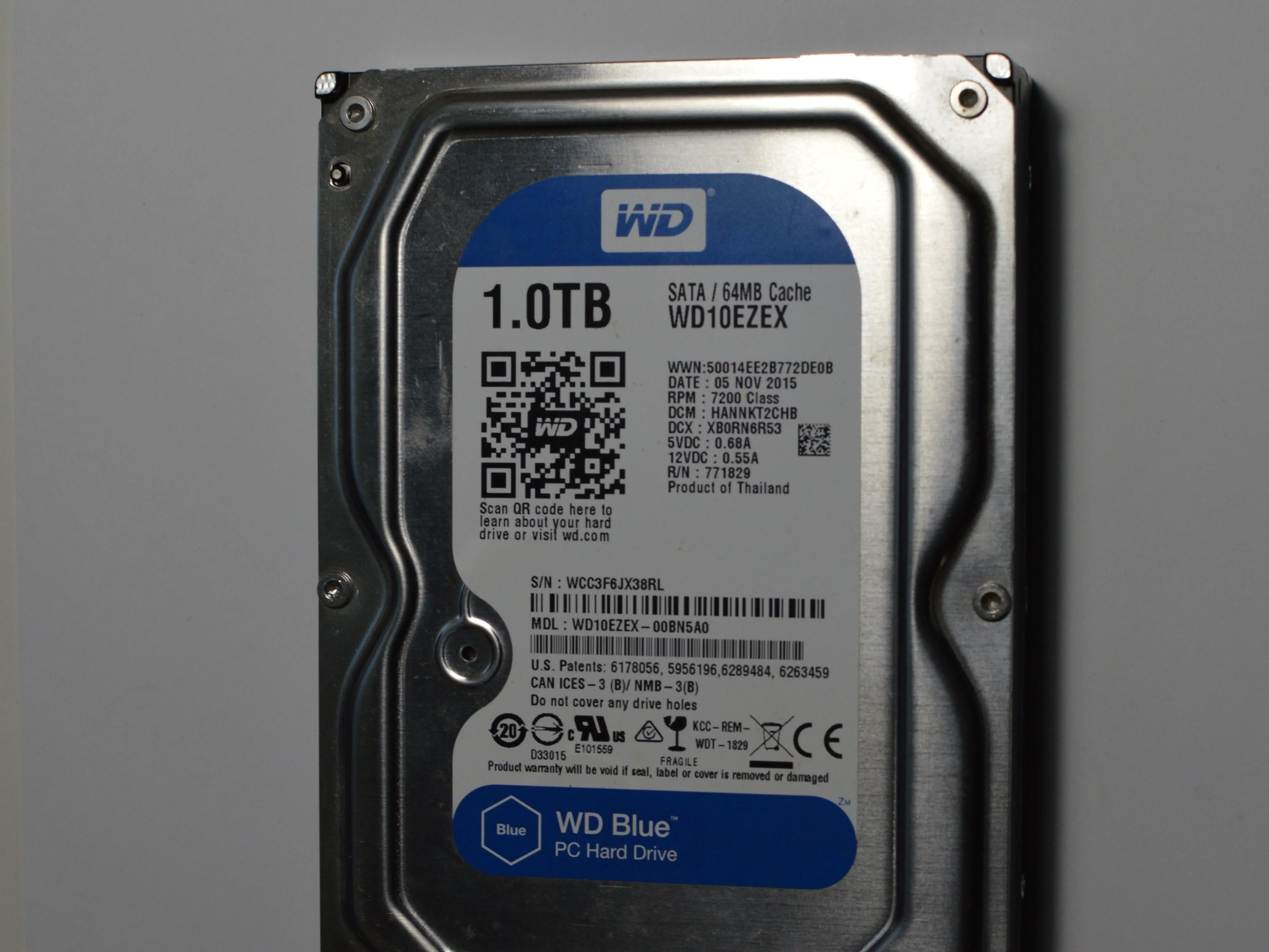 Разборка жесткого диска WD Blue