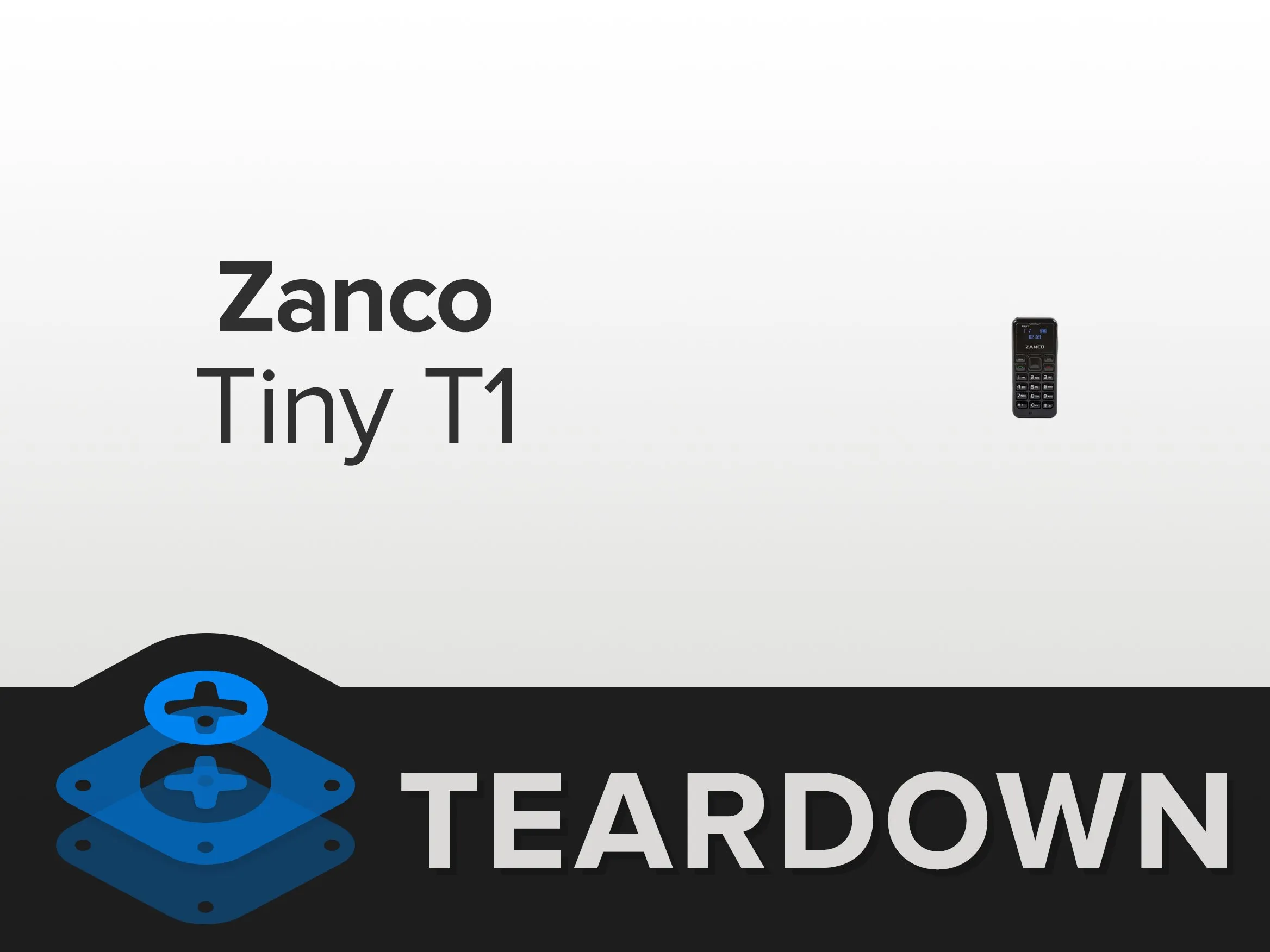 Zanco Tiny T1 Teardown, Zanco Tiny T1 Teardown: шаг 1, изображение 1 из 2